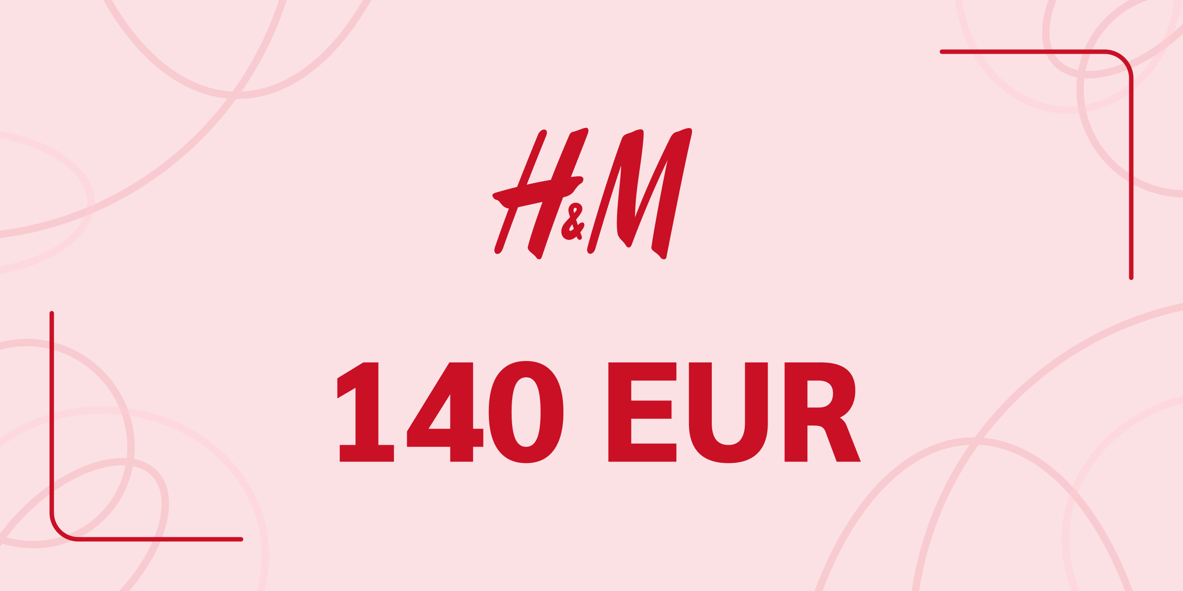 H and M Gift Card 140 EUR