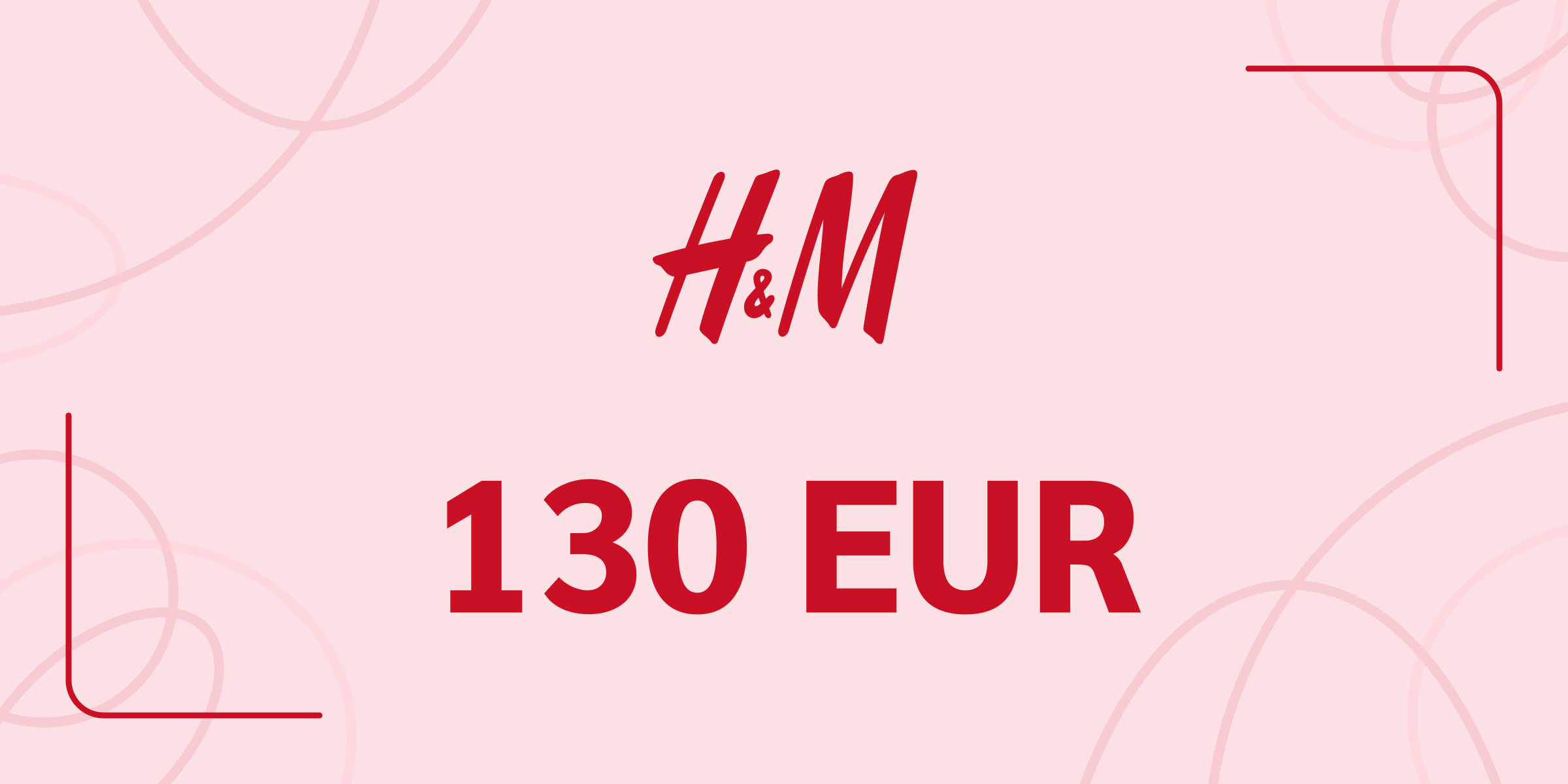 H and M Gift Card 130 EUR