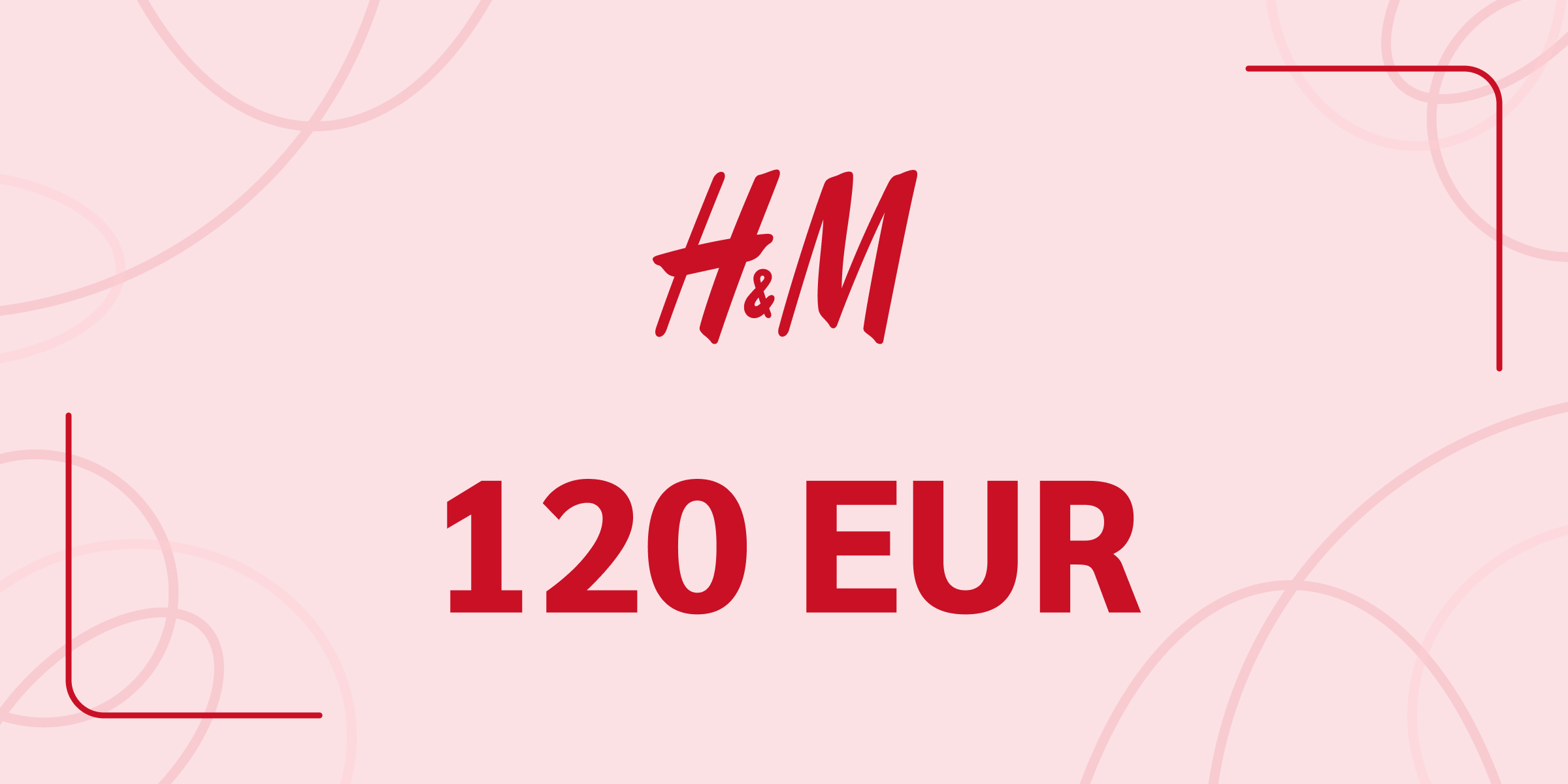 H and M Gift Card 120 EUR