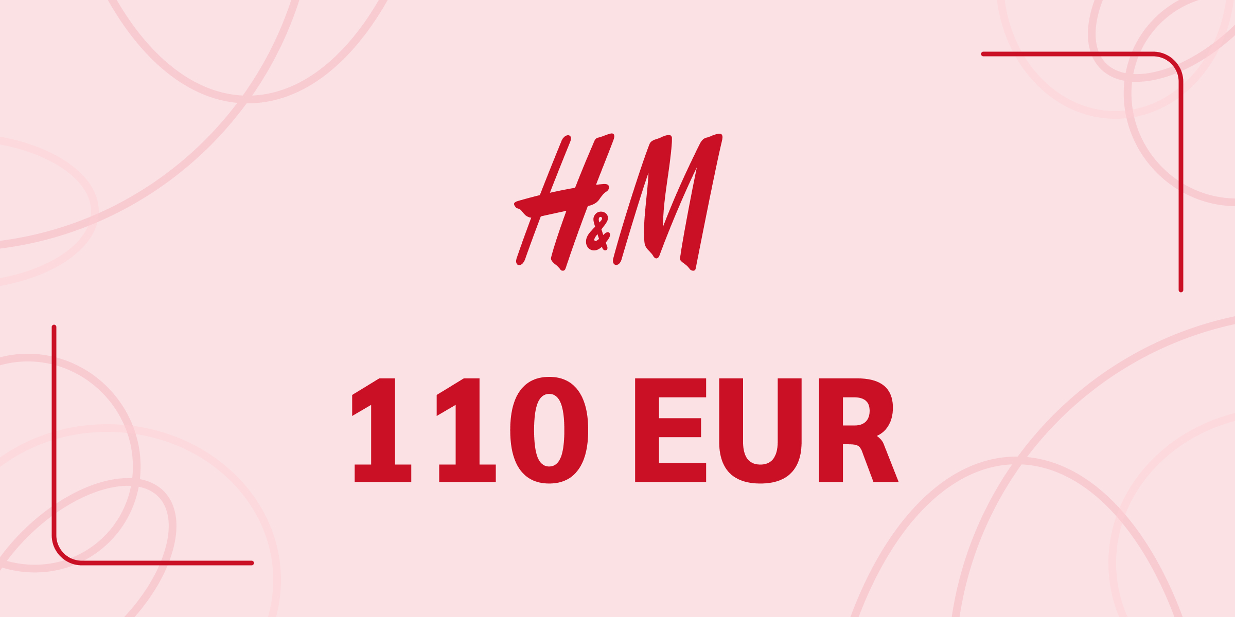 H and M Gift Card 110 EUR