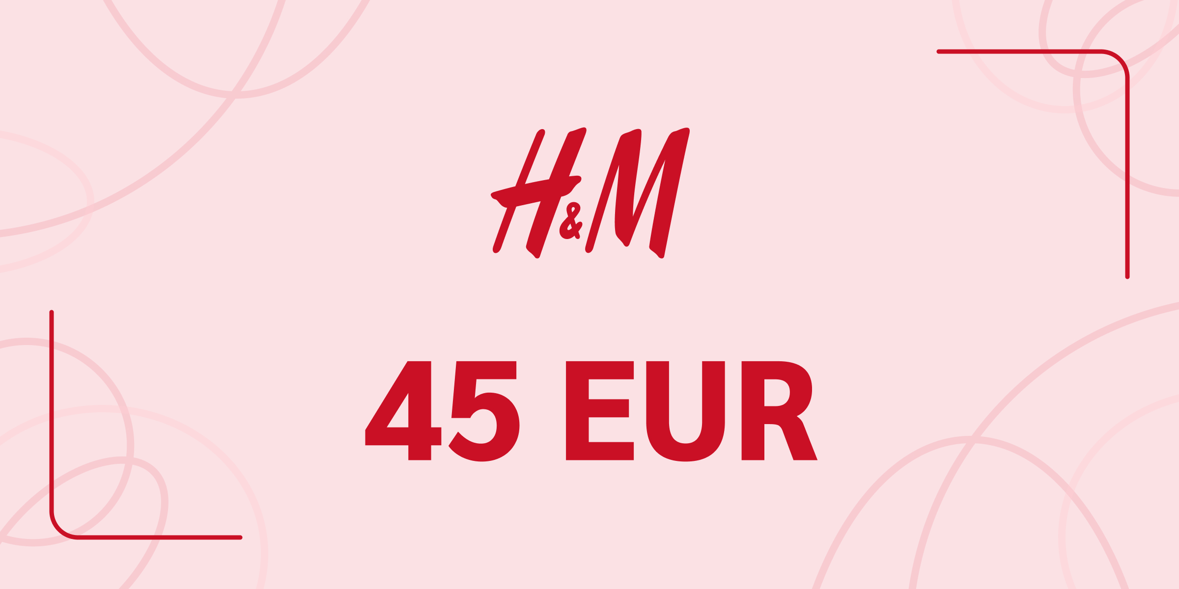 H and M Gift Card 45 EUR