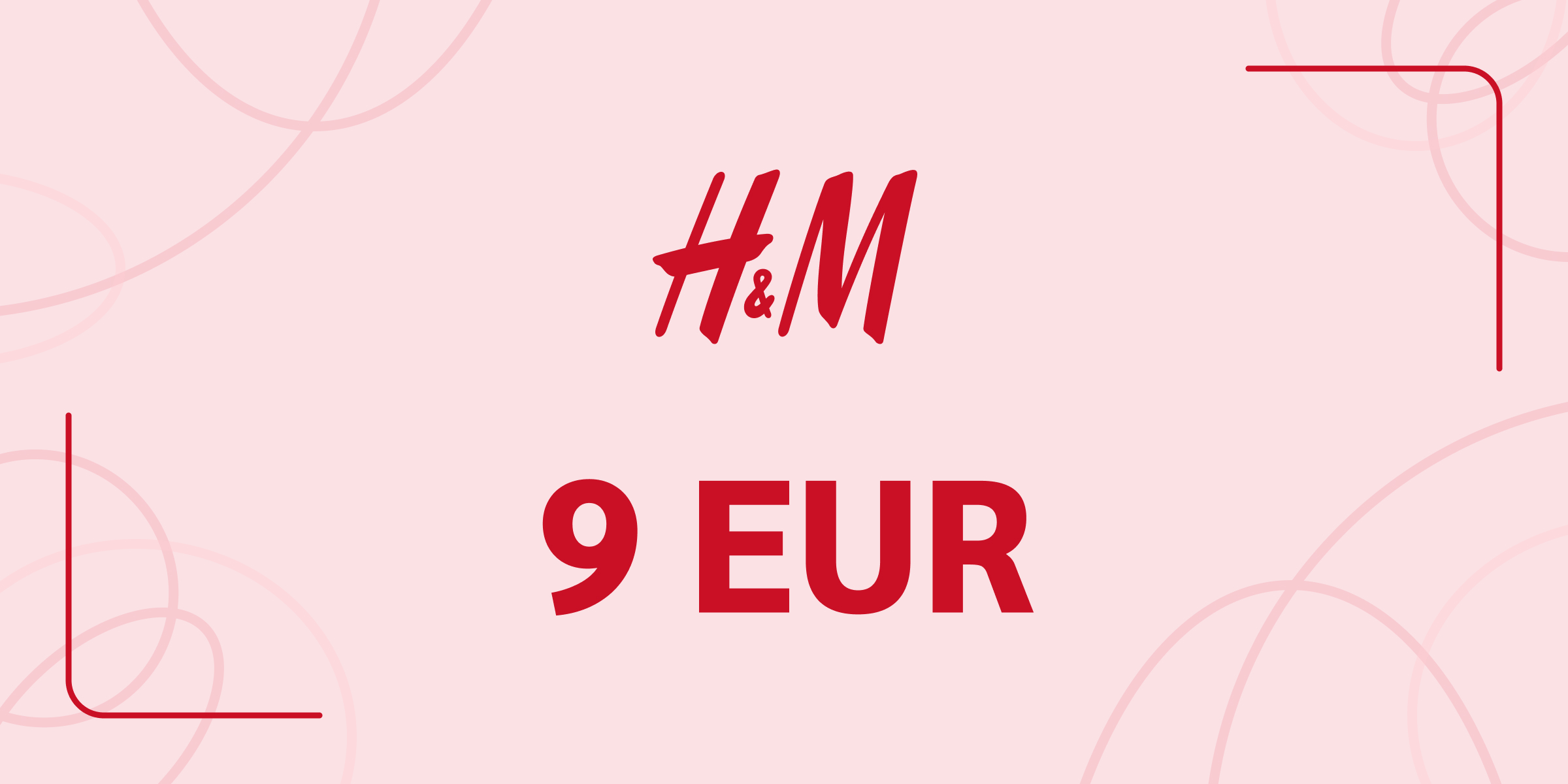 H and M Gift Card 9 EUR