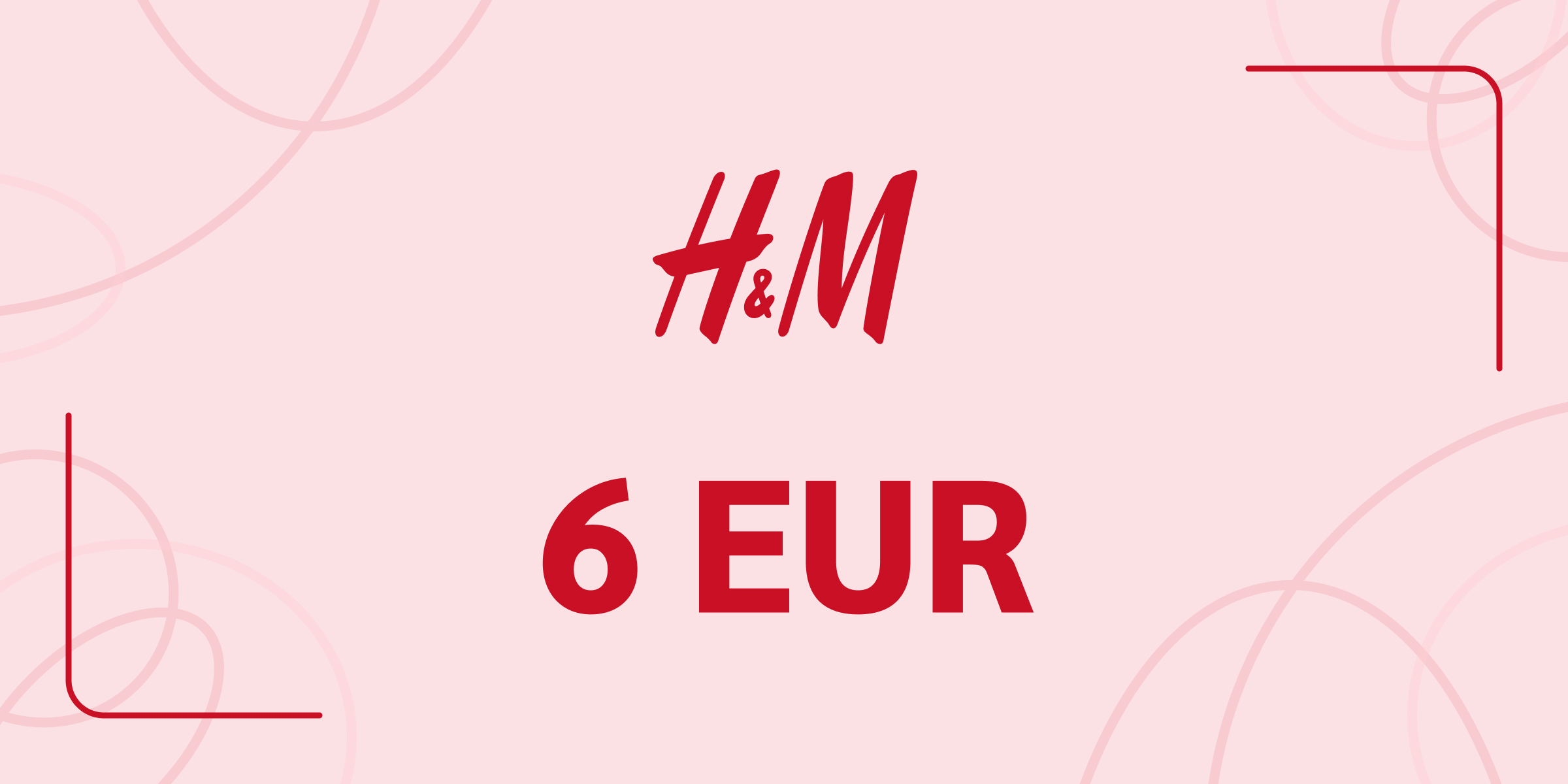 H and M Gift Card 6 EUR