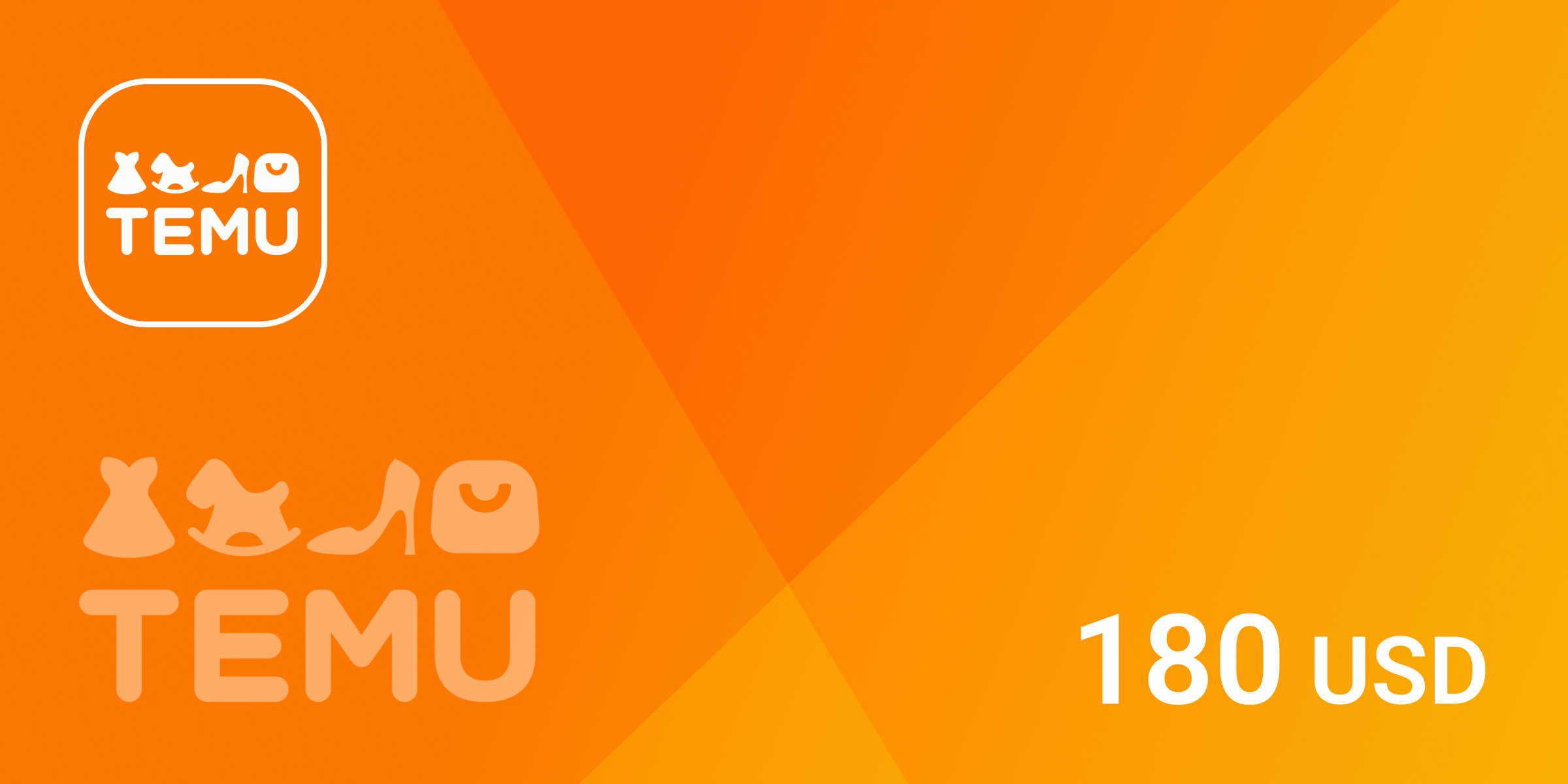 Temu Gift Card 180 USD