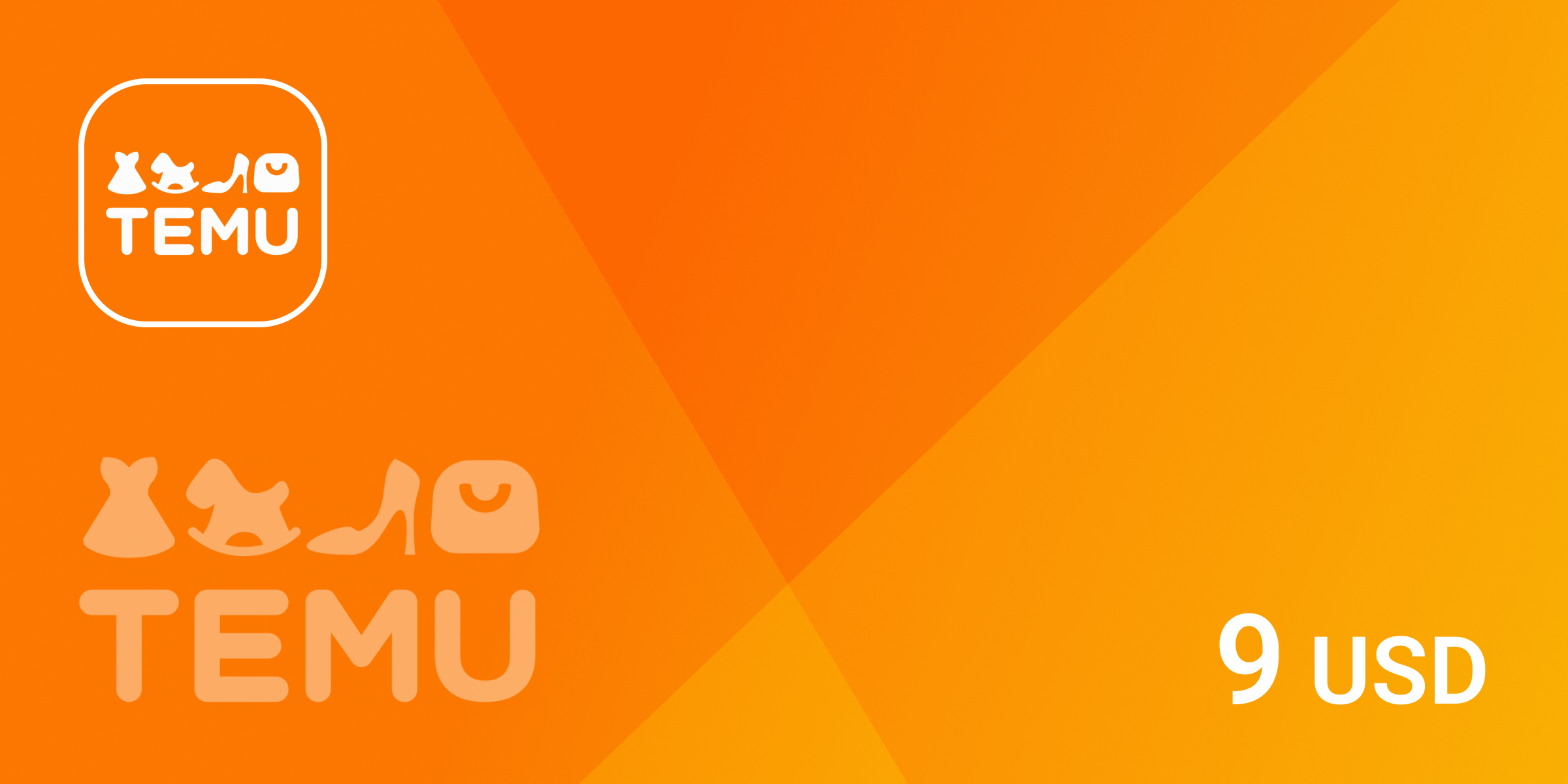 Temu Gift Card 9 USD
