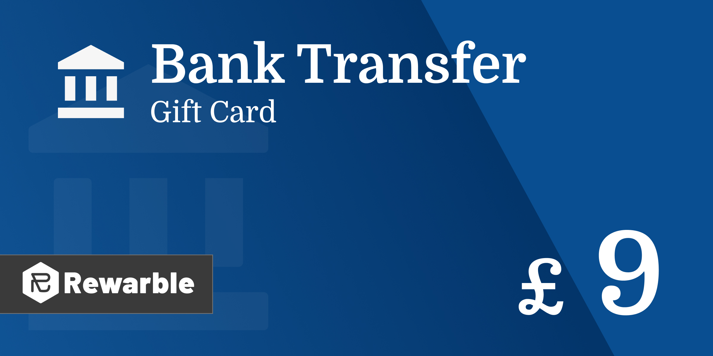 Bank Transfer Gift Card 9 GBP
