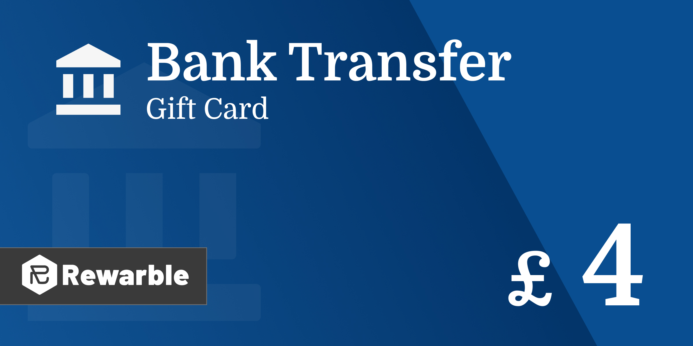 Bank Transfer Gift Card 4 GBP