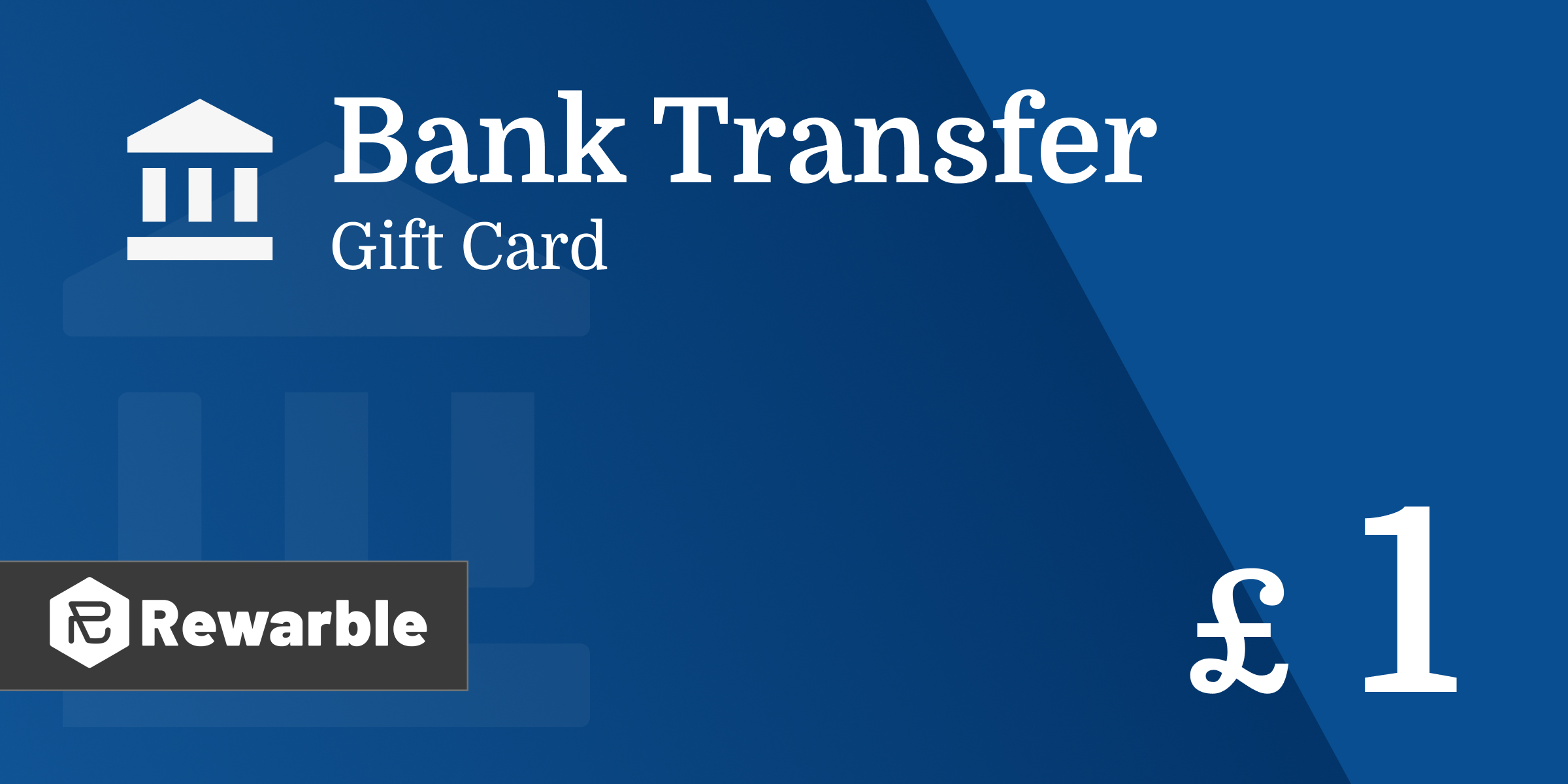Bank Transfer Gift Card 1 GBP