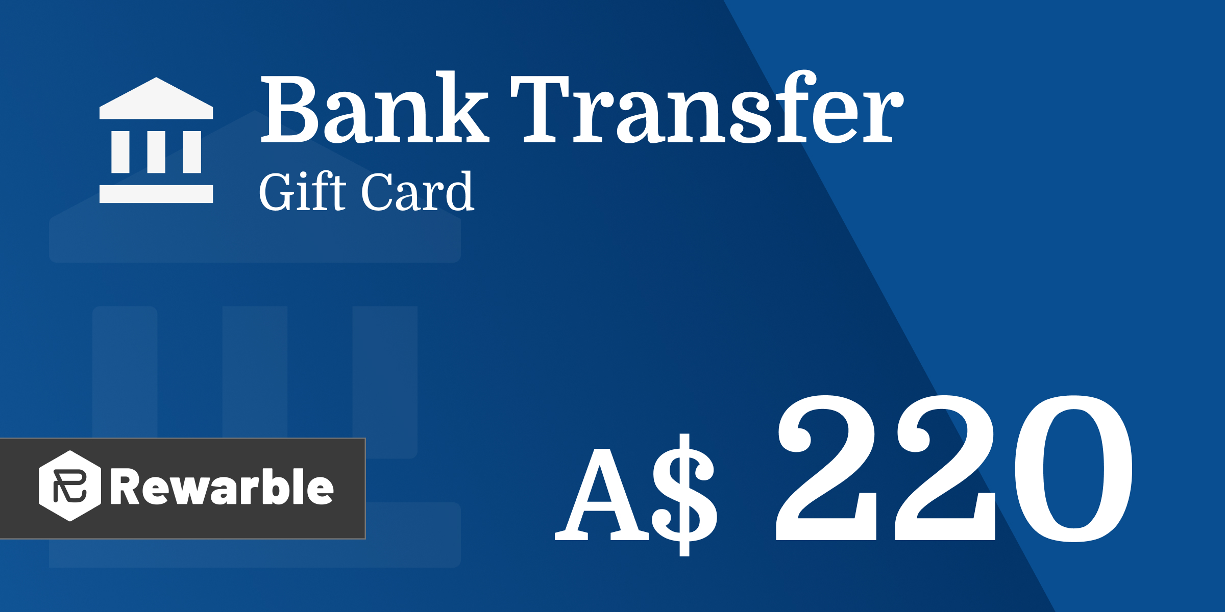 Bank Transfer Gift Card 220 AUD