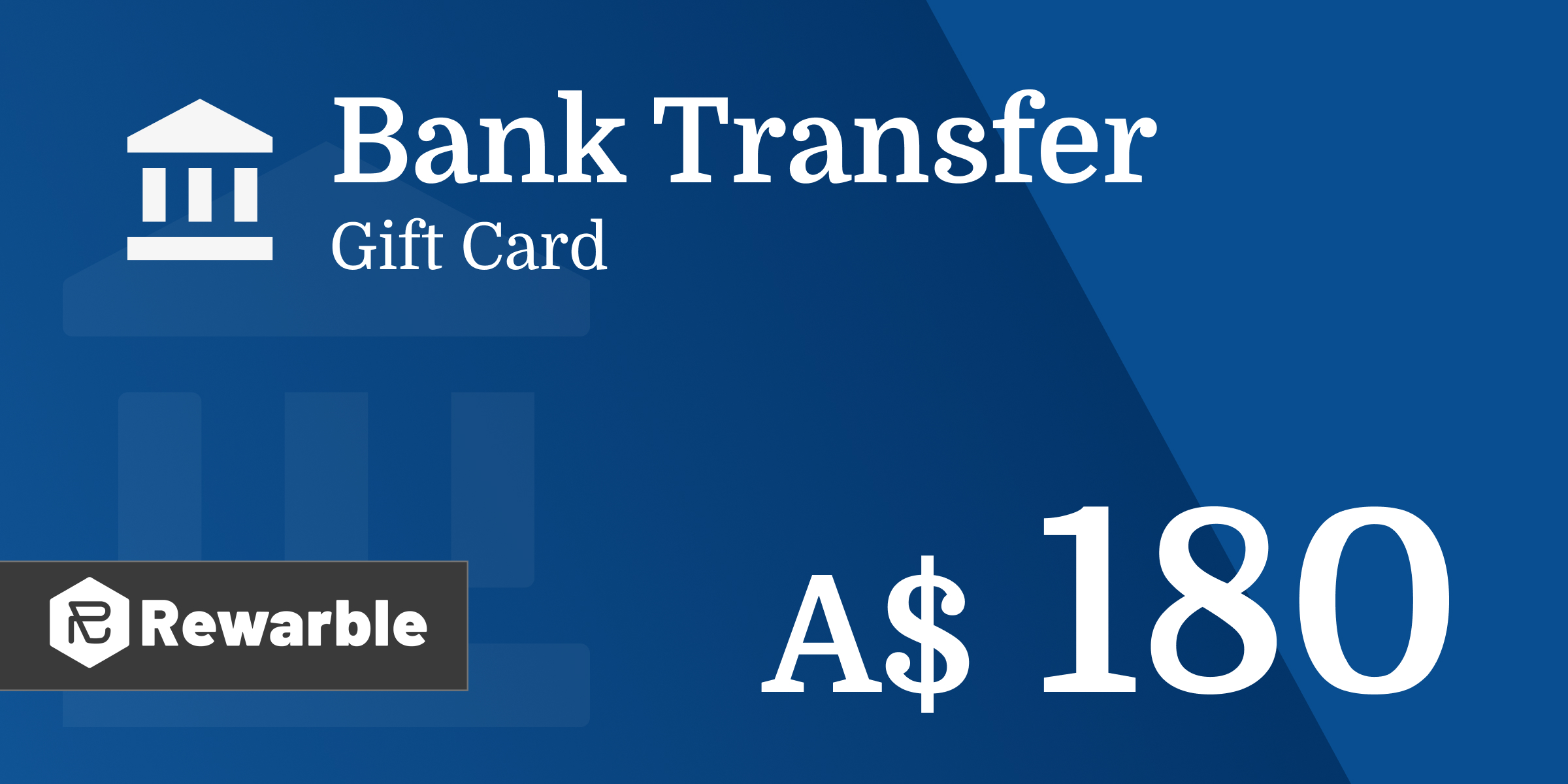 Bank Transfer Gift Card 180 AUD