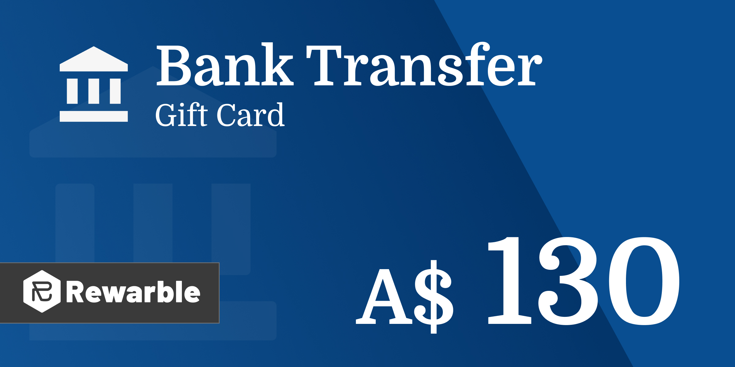 Bank Transfer Gift Card 130 AUD