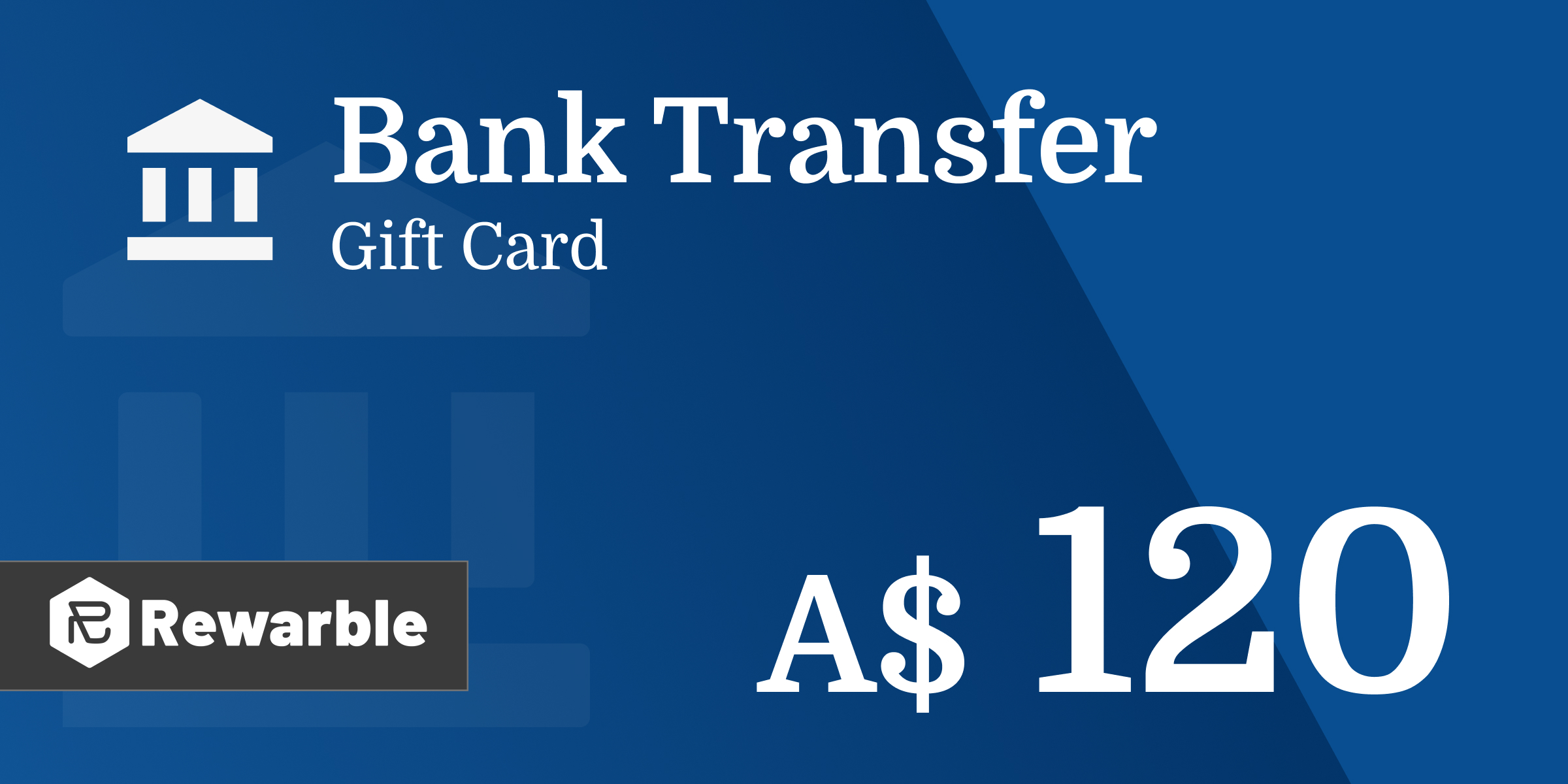 Bank Transfer Gift Card 120 AUD