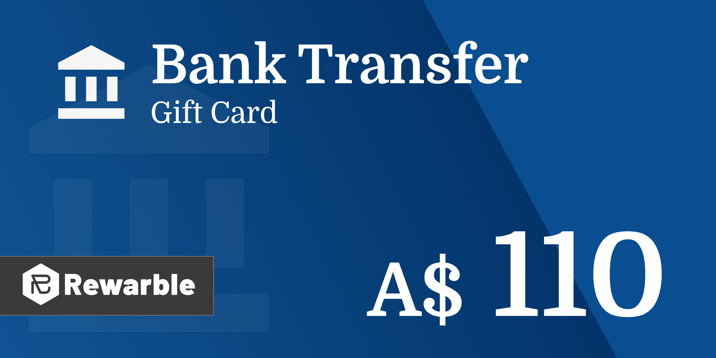 Bank Transfer Gift Card 110 AUD