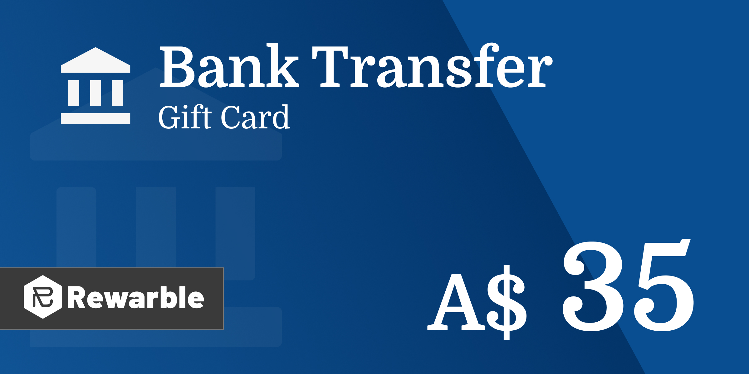 Bank Transfer Gift Card 35 AUD