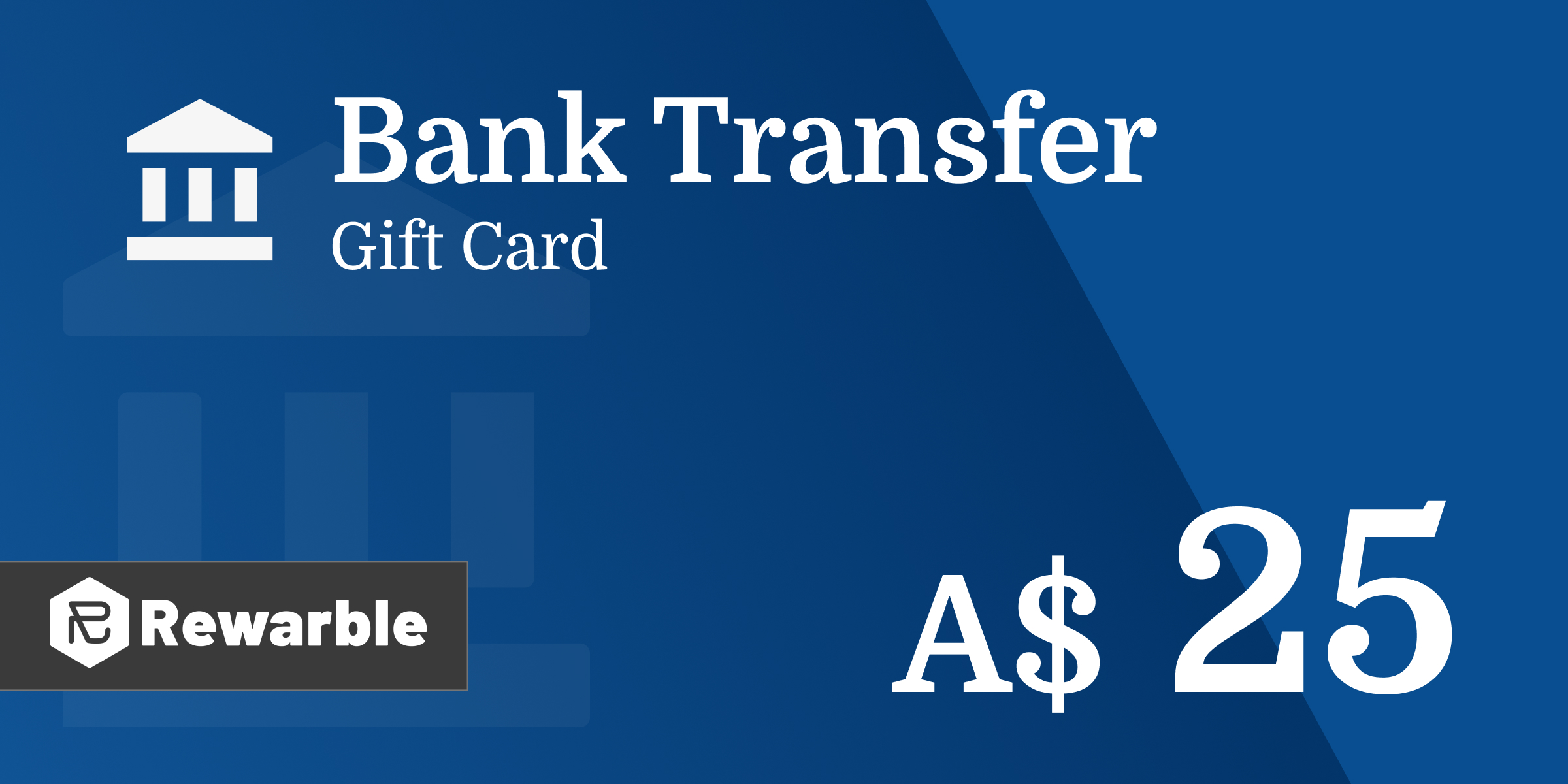 Bank Transfer Gift Card 25 AUD