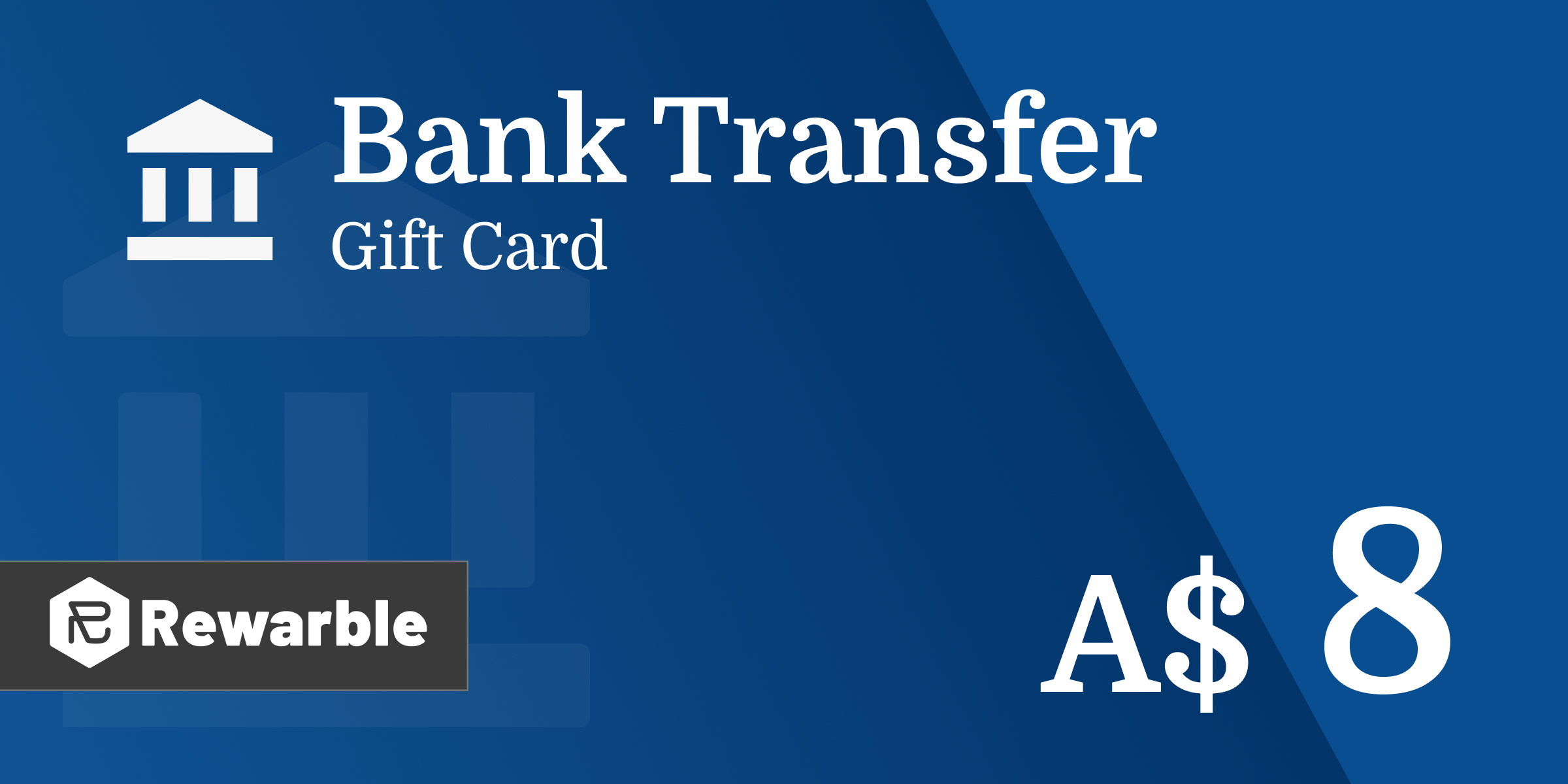Bank Transfer Gift Card 8 AUD