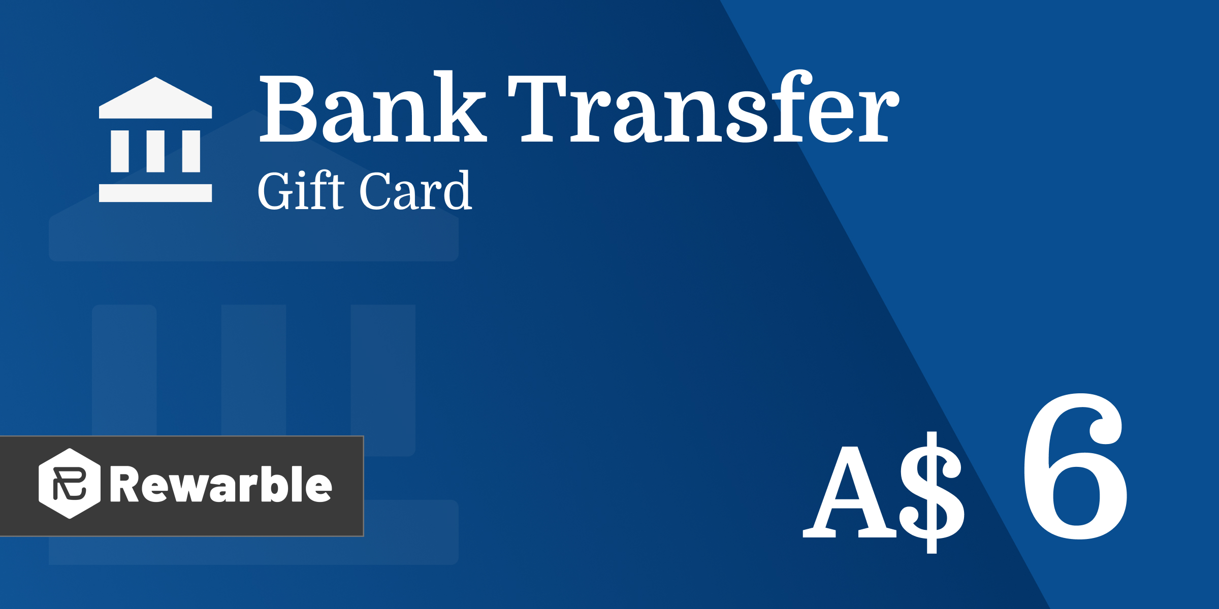 Bank Transfer Gift Card 6 AUD