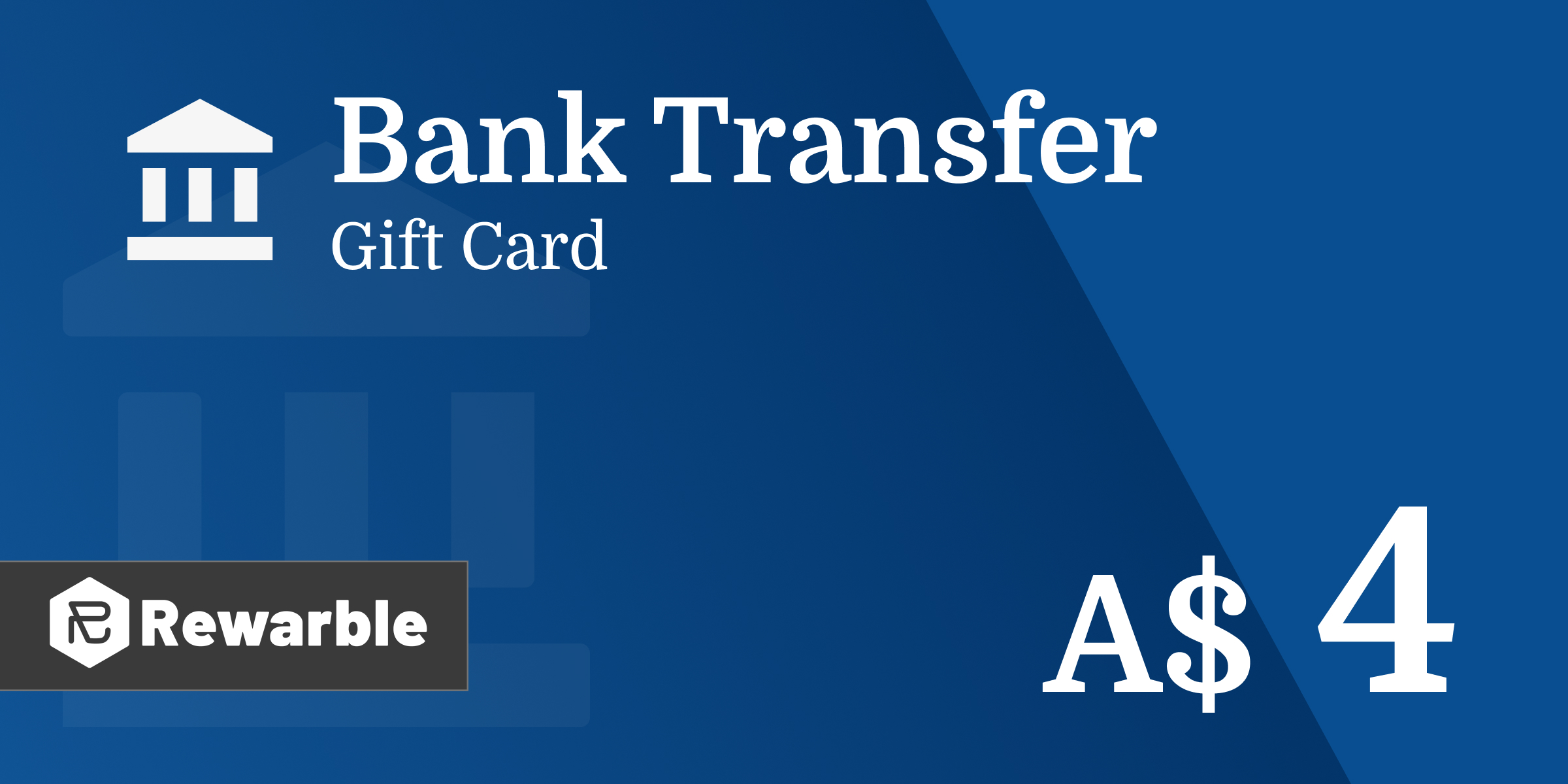 Bank Transfer Gift Card 4 AUD