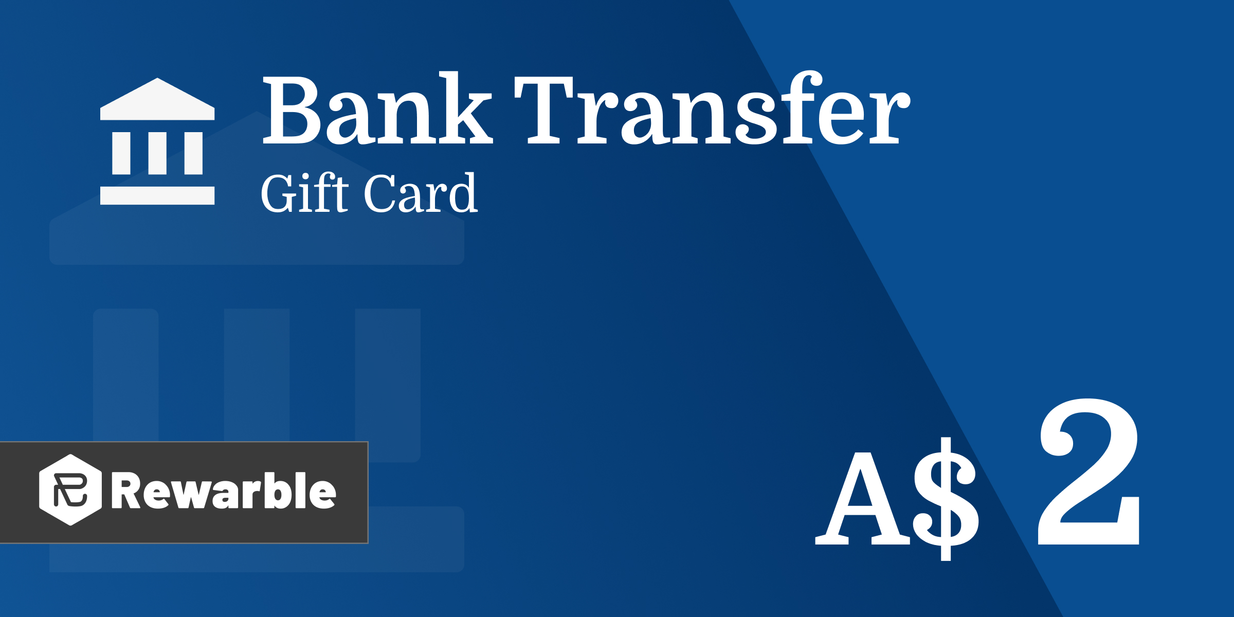 Bank Transfer Gift Card 2 AUD