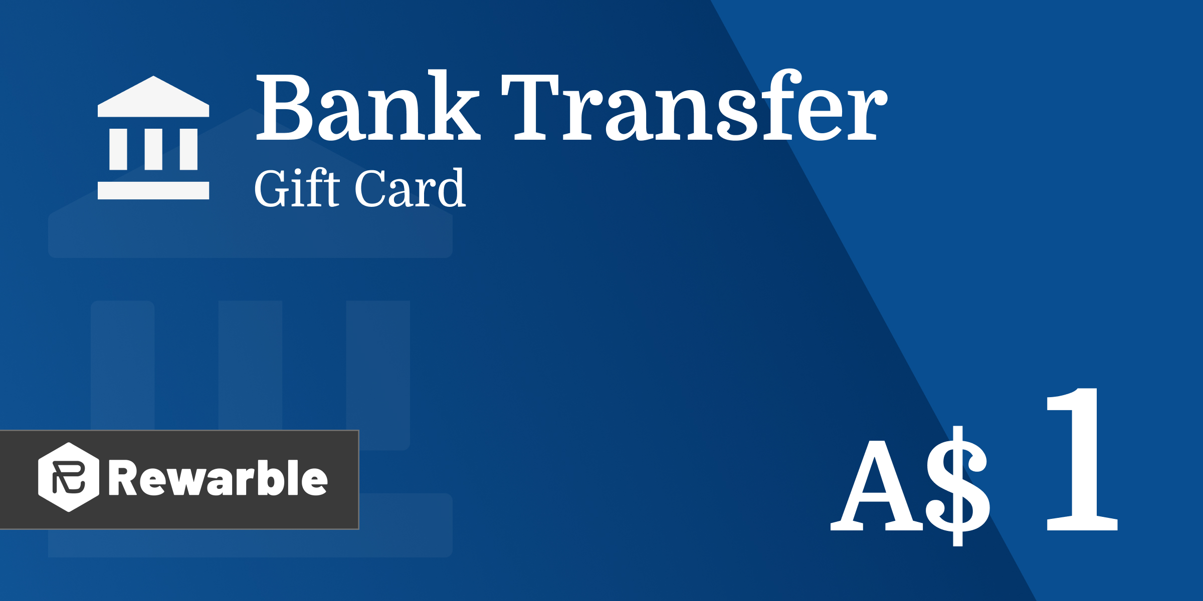 Bank Transfer Gift Card 1 AUD