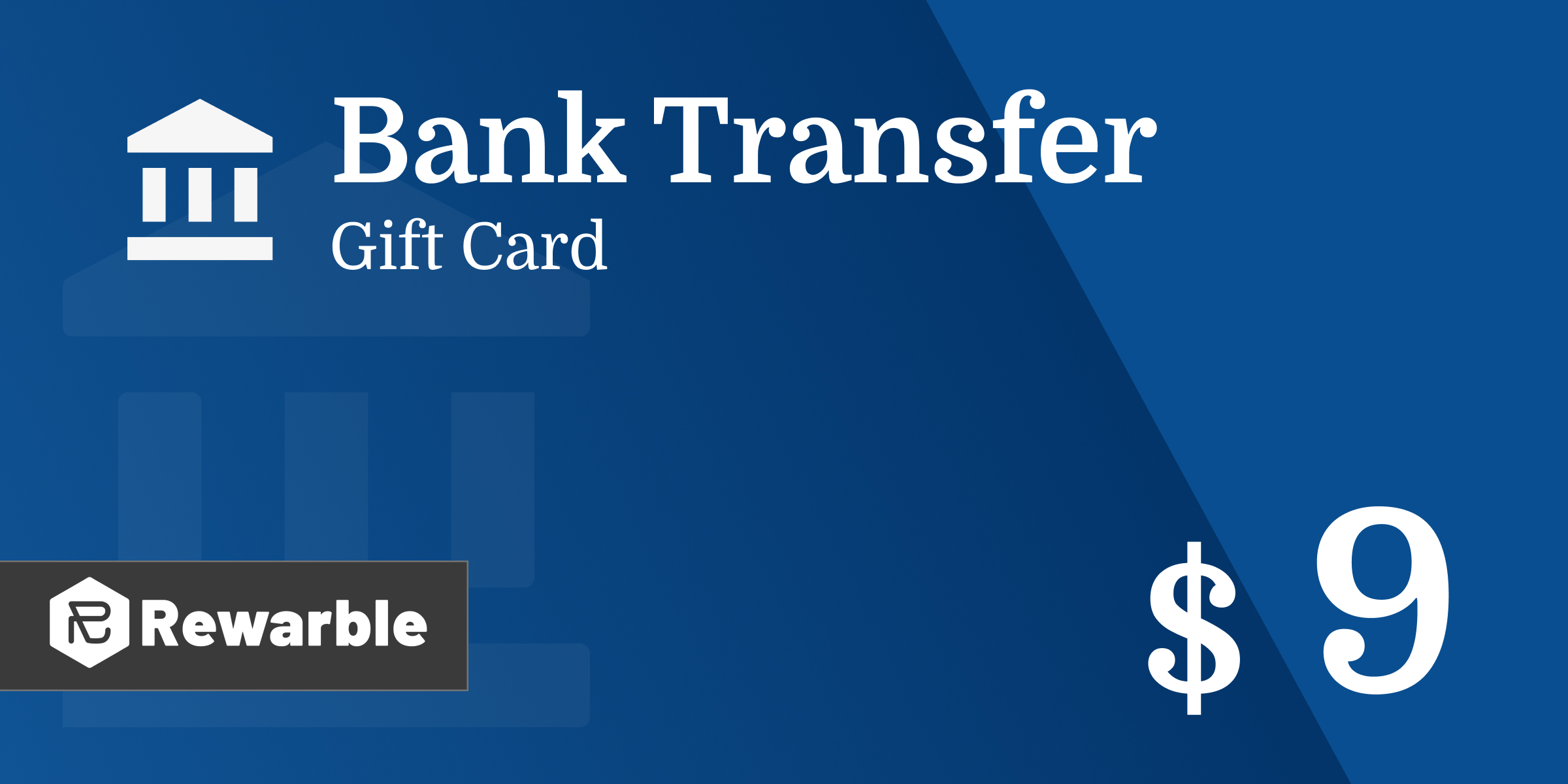 Bank Transfer Gift Card 9 USD