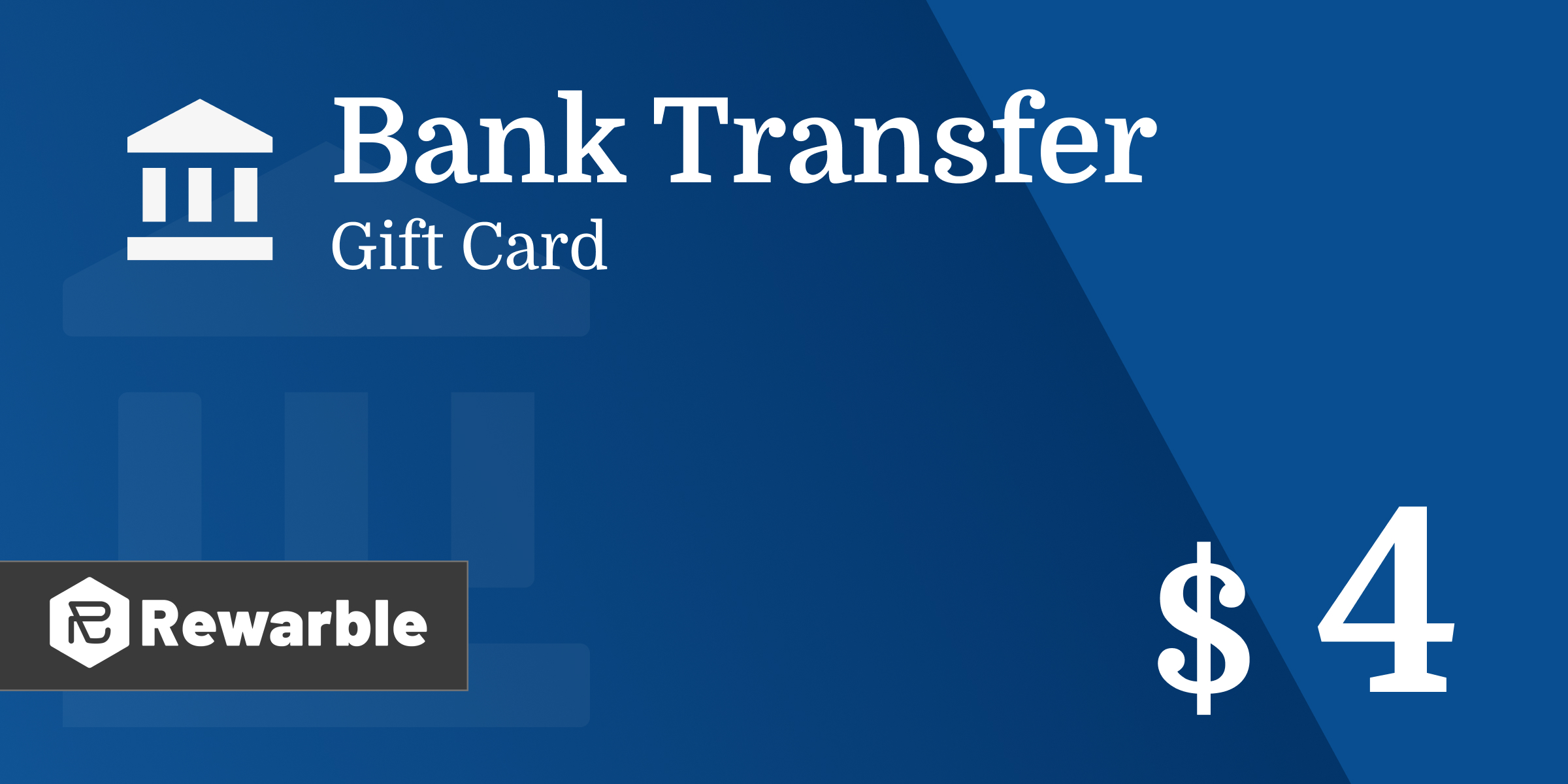 Bank Transfer Gift Card 4 USD