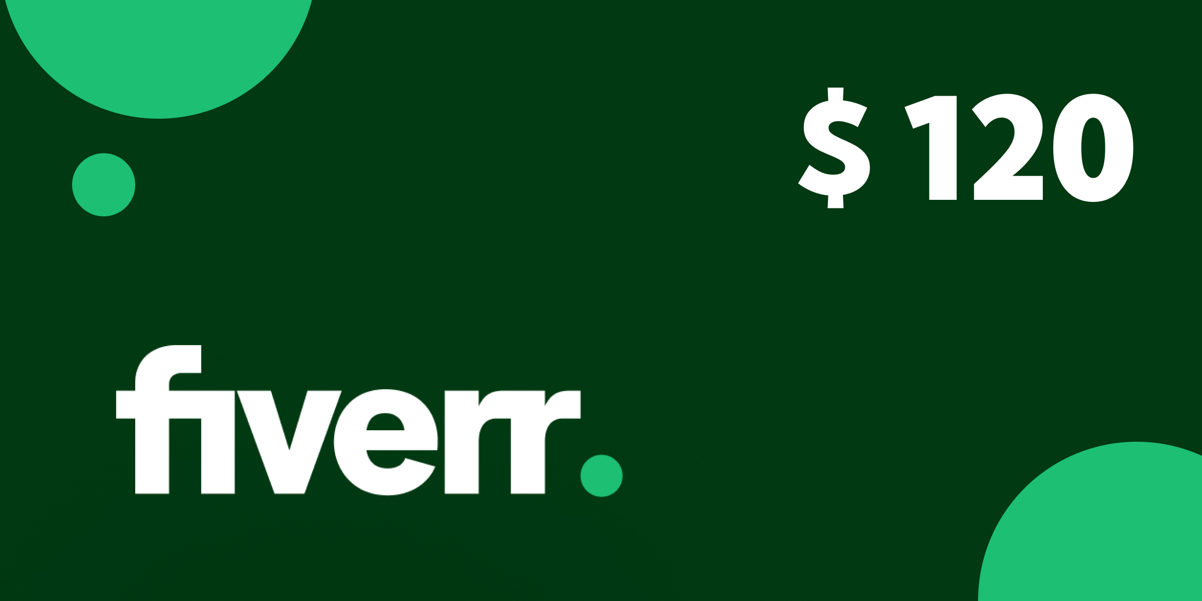 Fiverr Gift Card 120 USD