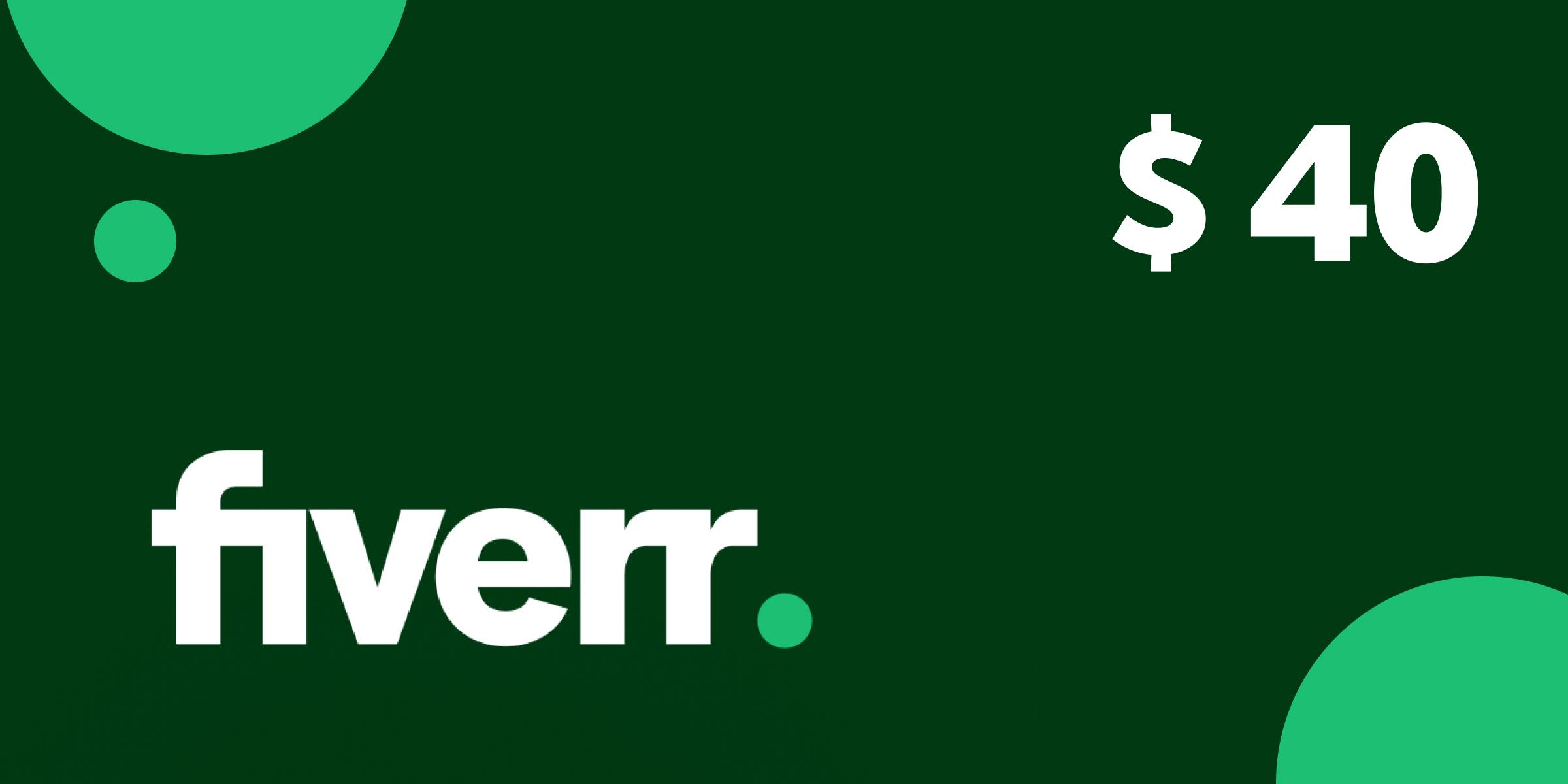 Fiverr Gift Card 40 USD