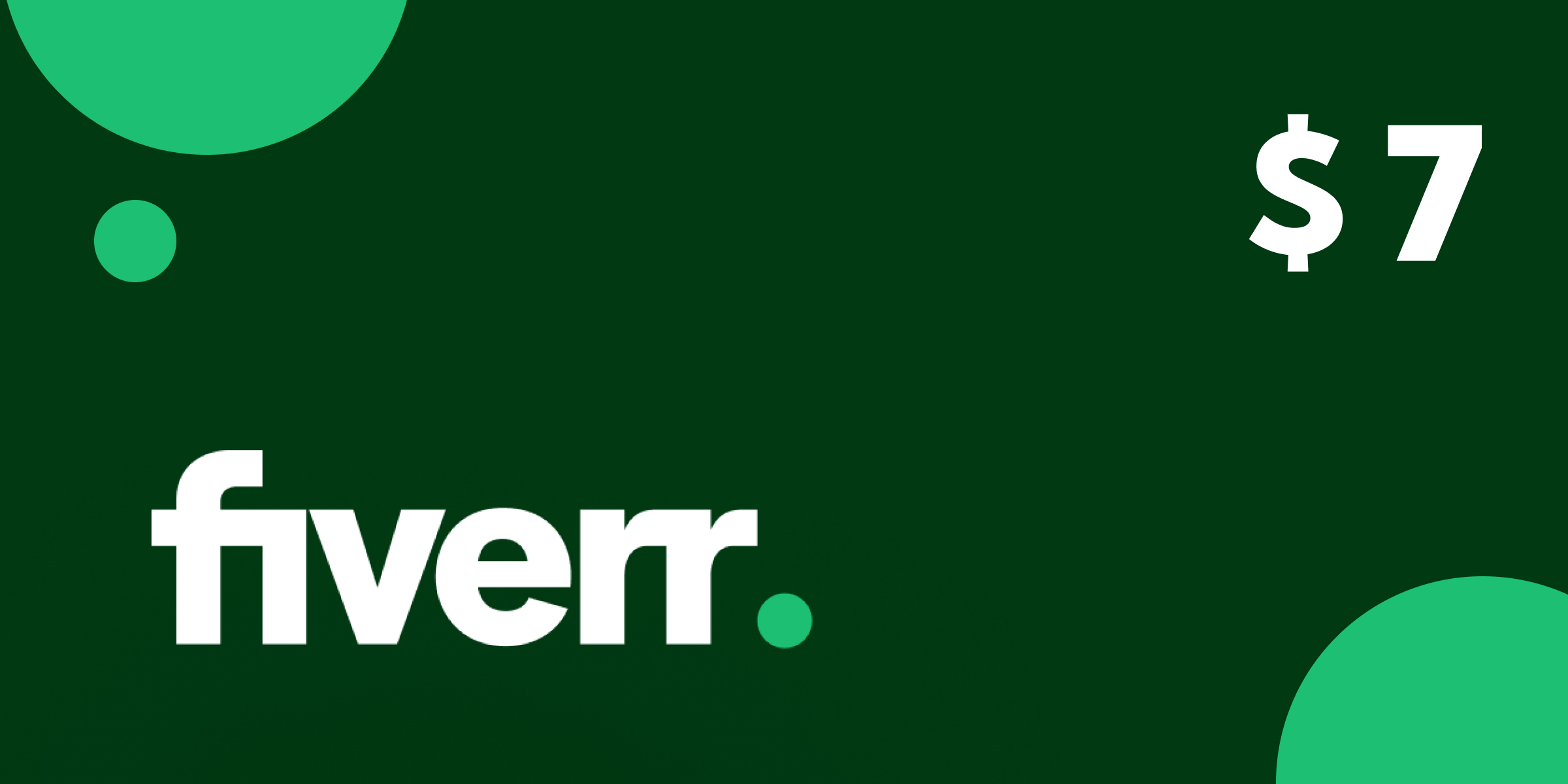 Fiverr Gift Card 7 USD