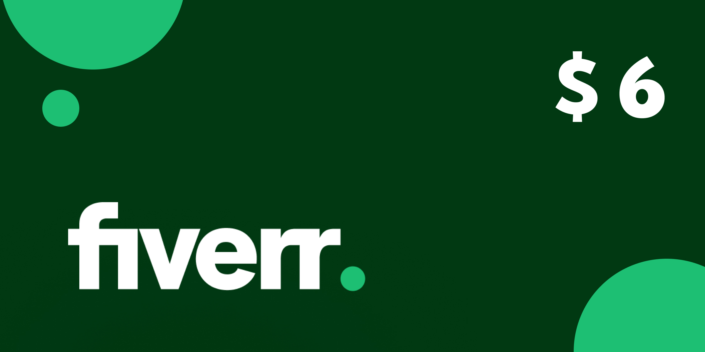 Fiverr Gift Card 6 USD