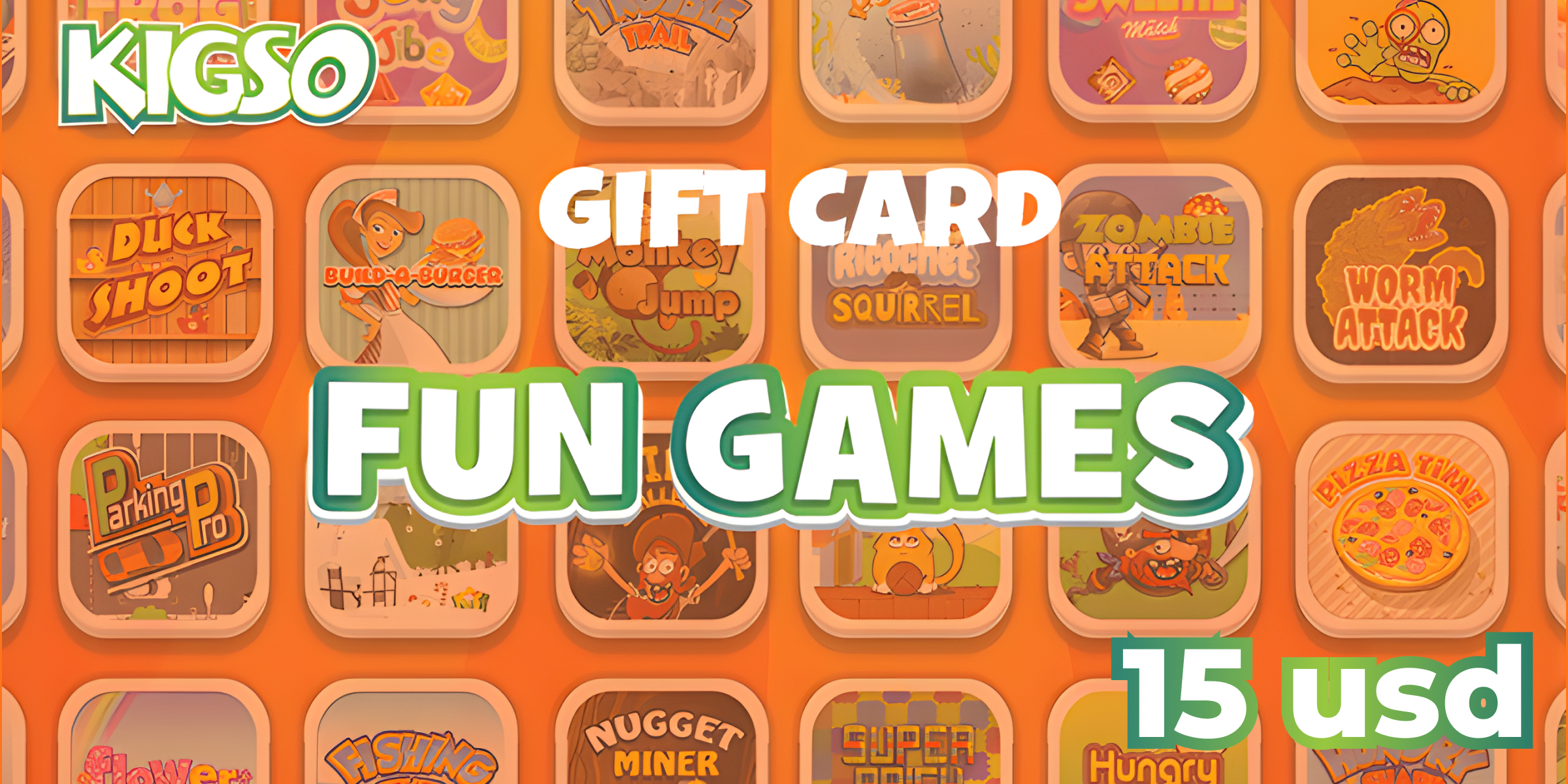 Kigso Games Gift Card 15 USD