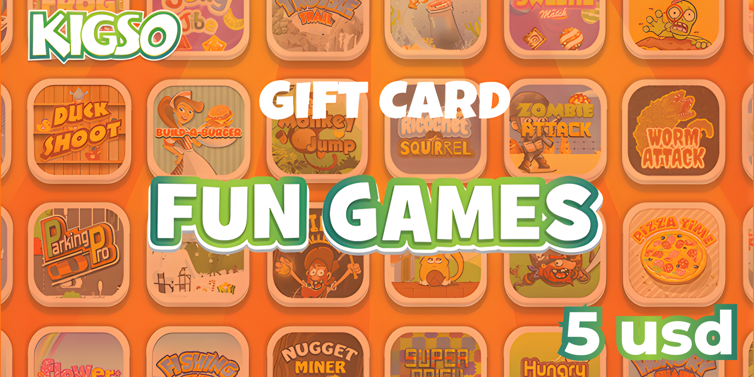 Kigso Games Gift Card 5 USD