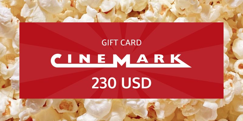 Cinemark Gift Card 230 USD