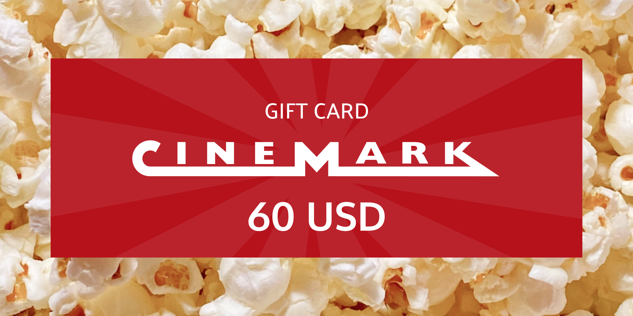Cinemark Gift Card 60 USD