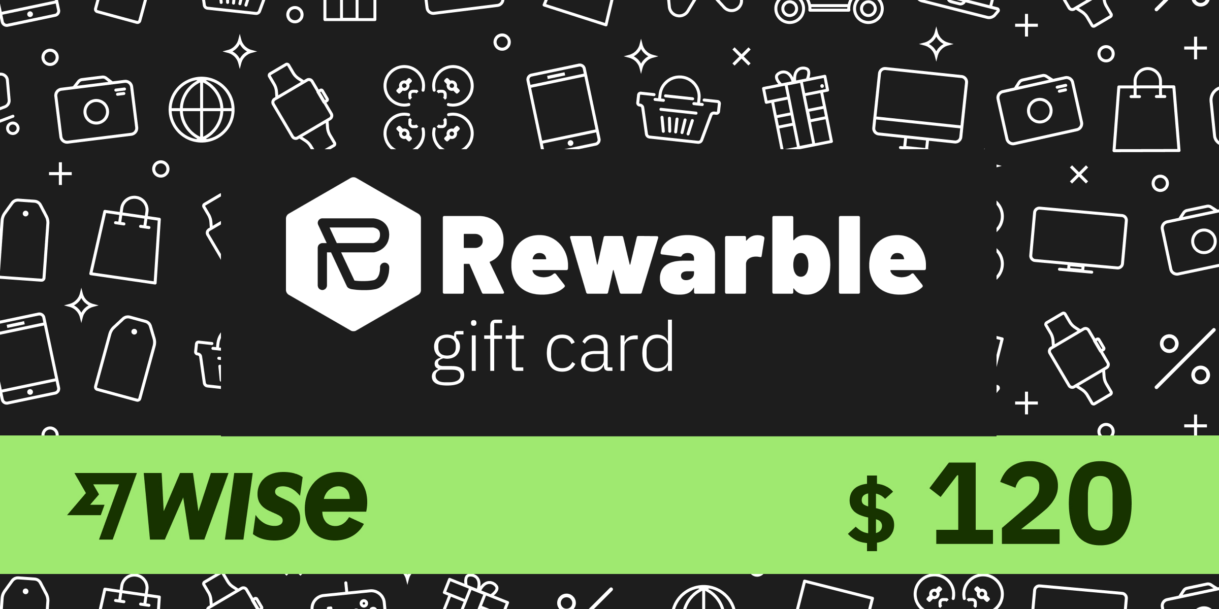 REWARBLE Wise Gift Card 120 USD
