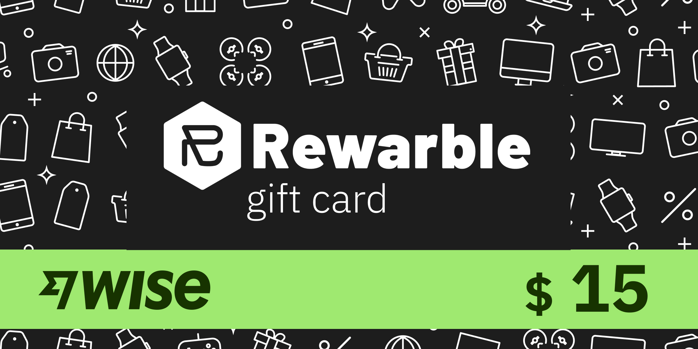 REWARBLE Wise Gift Card 15 USD