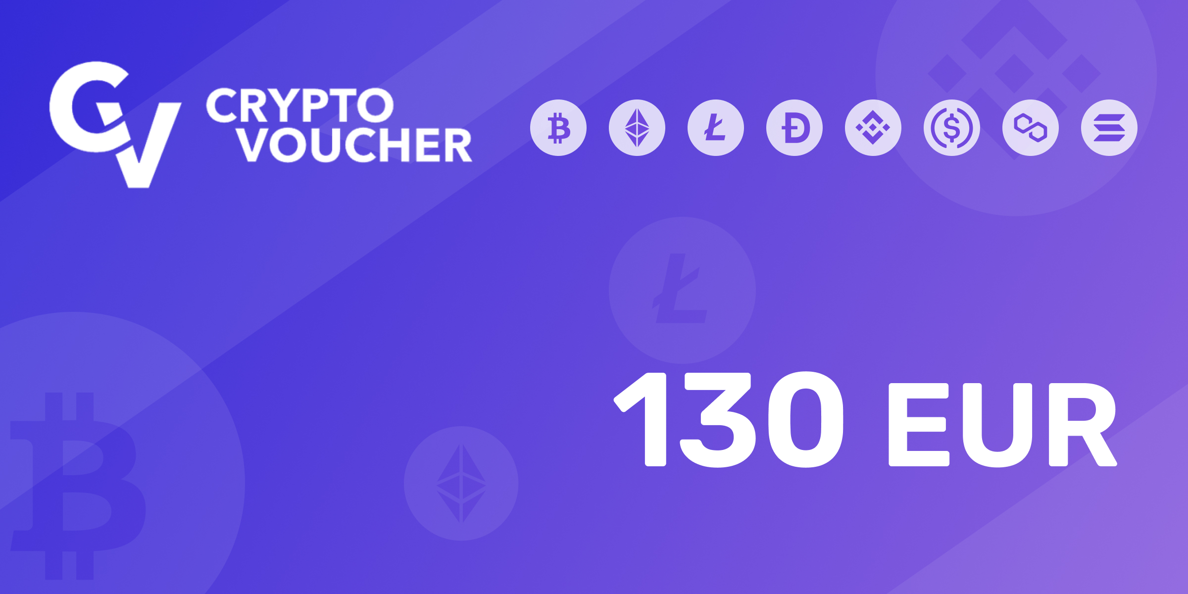 Crypto Voucher Gift Card 130 EUR