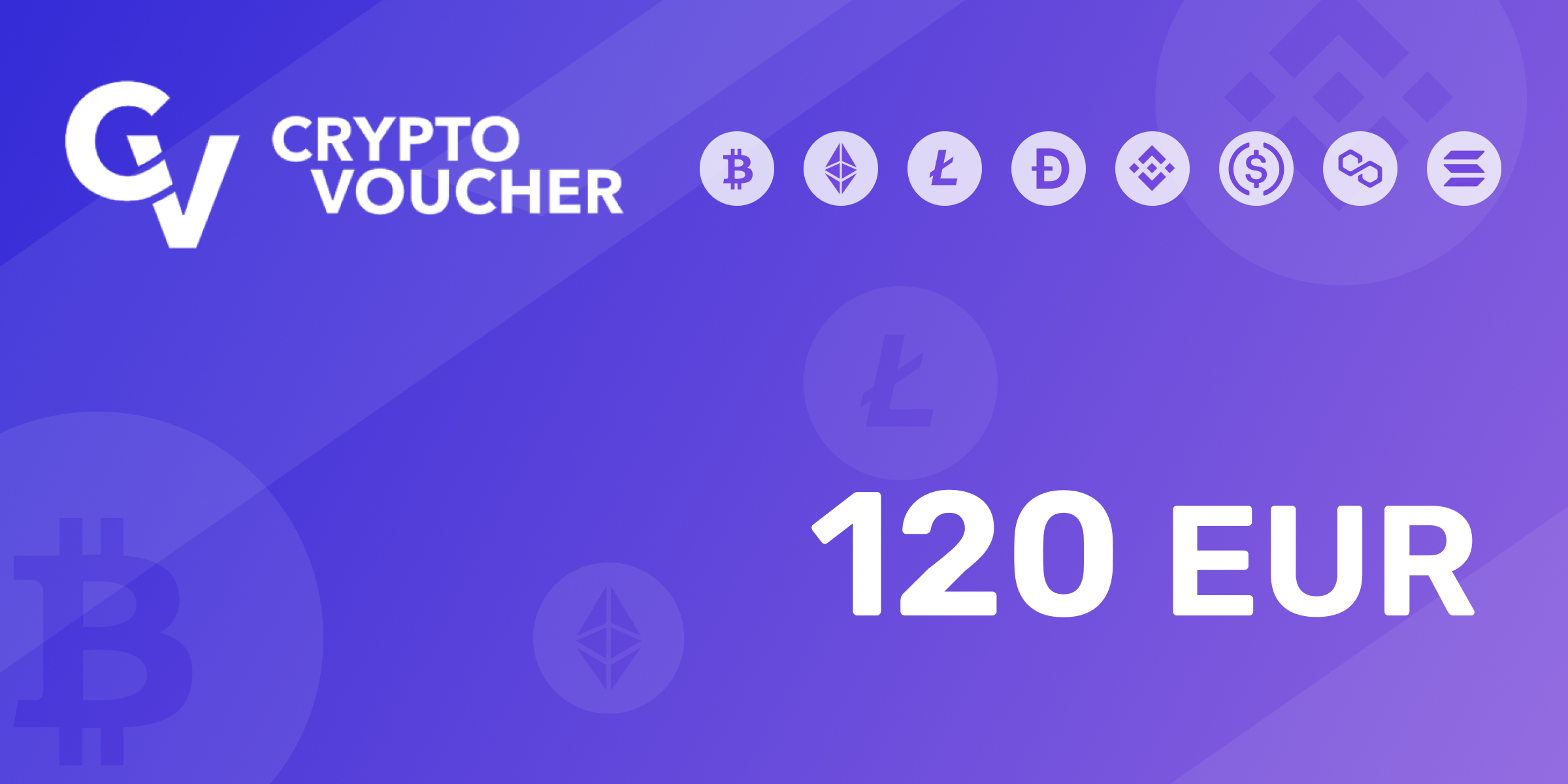 Crypto Voucher Gift Card 120 EUR