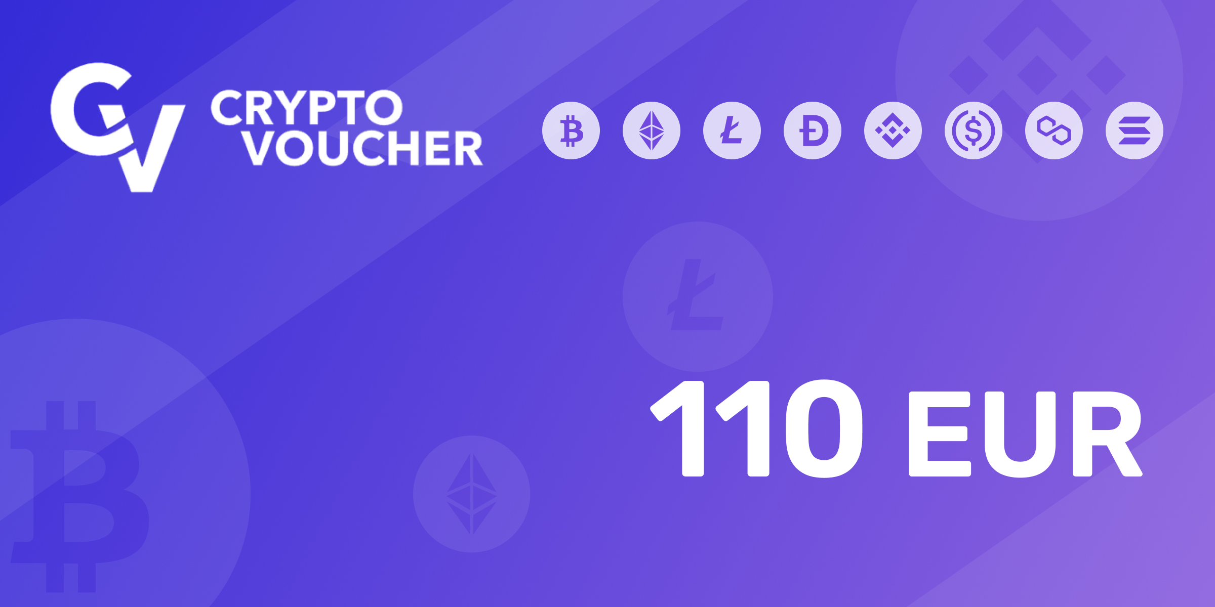 Crypto Voucher Gift Card 110 EUR