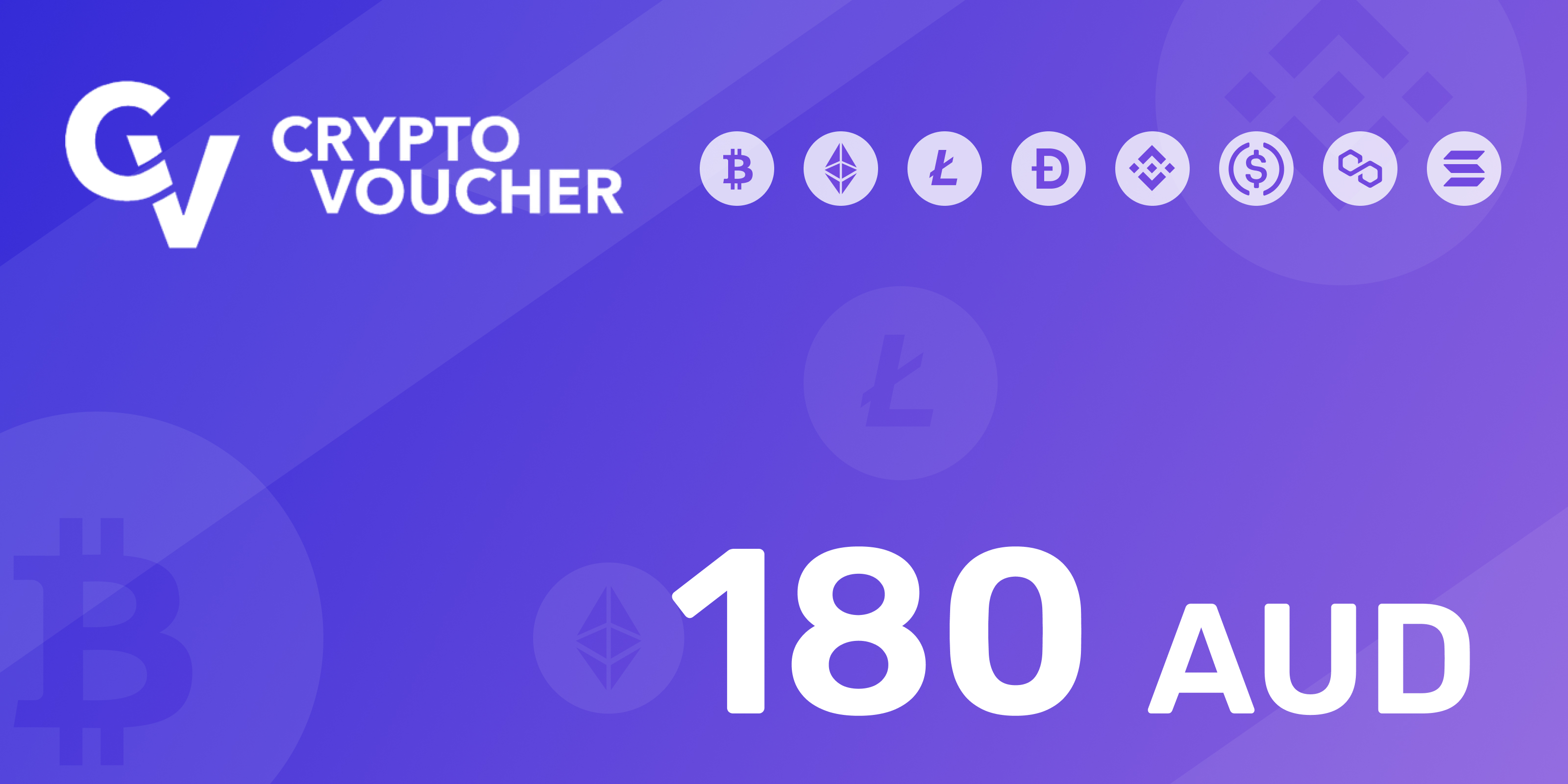 Crypto Voucher Gift Card 180 AUD