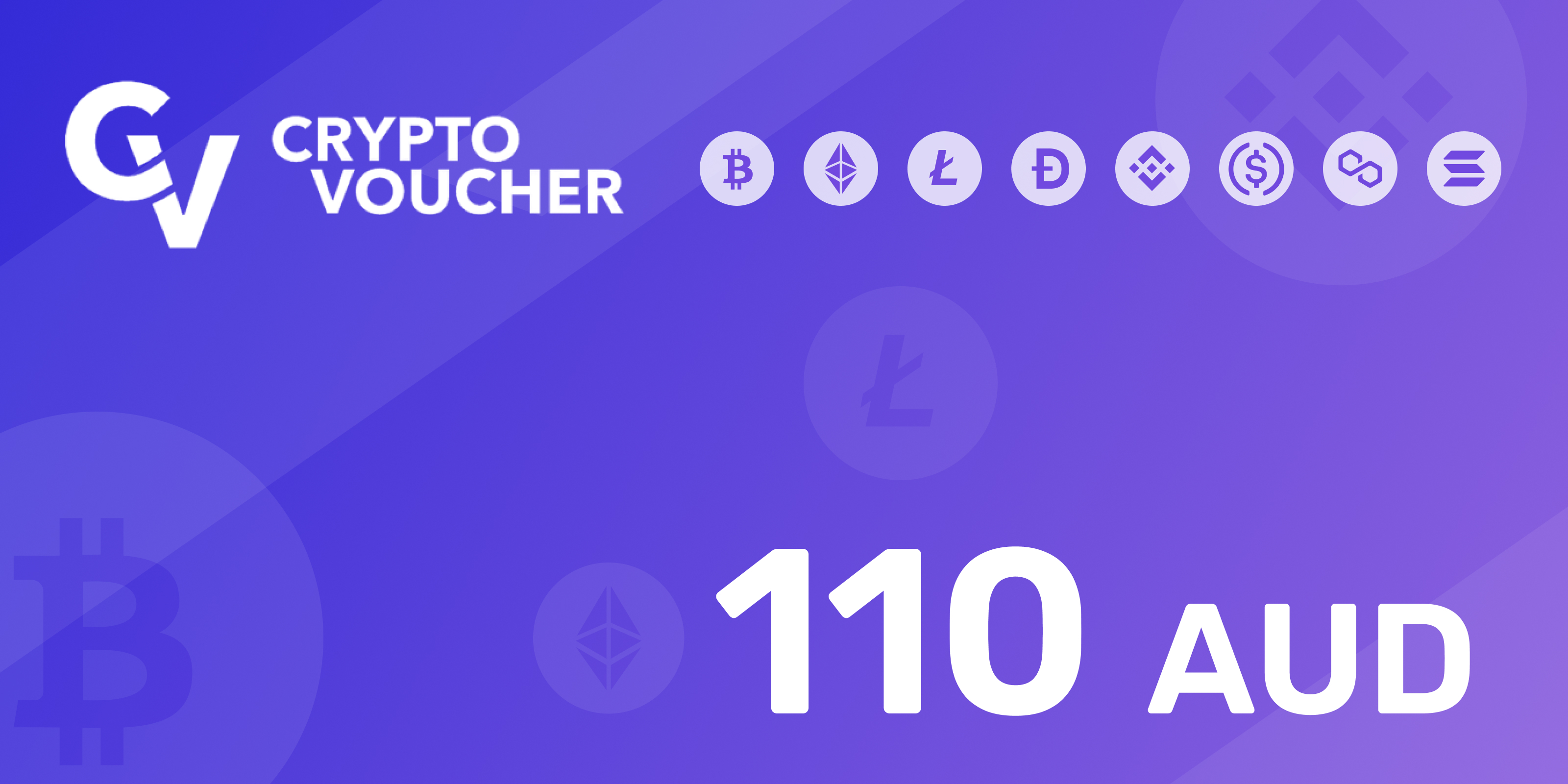 Crypto Voucher Gift Card 110 AUD