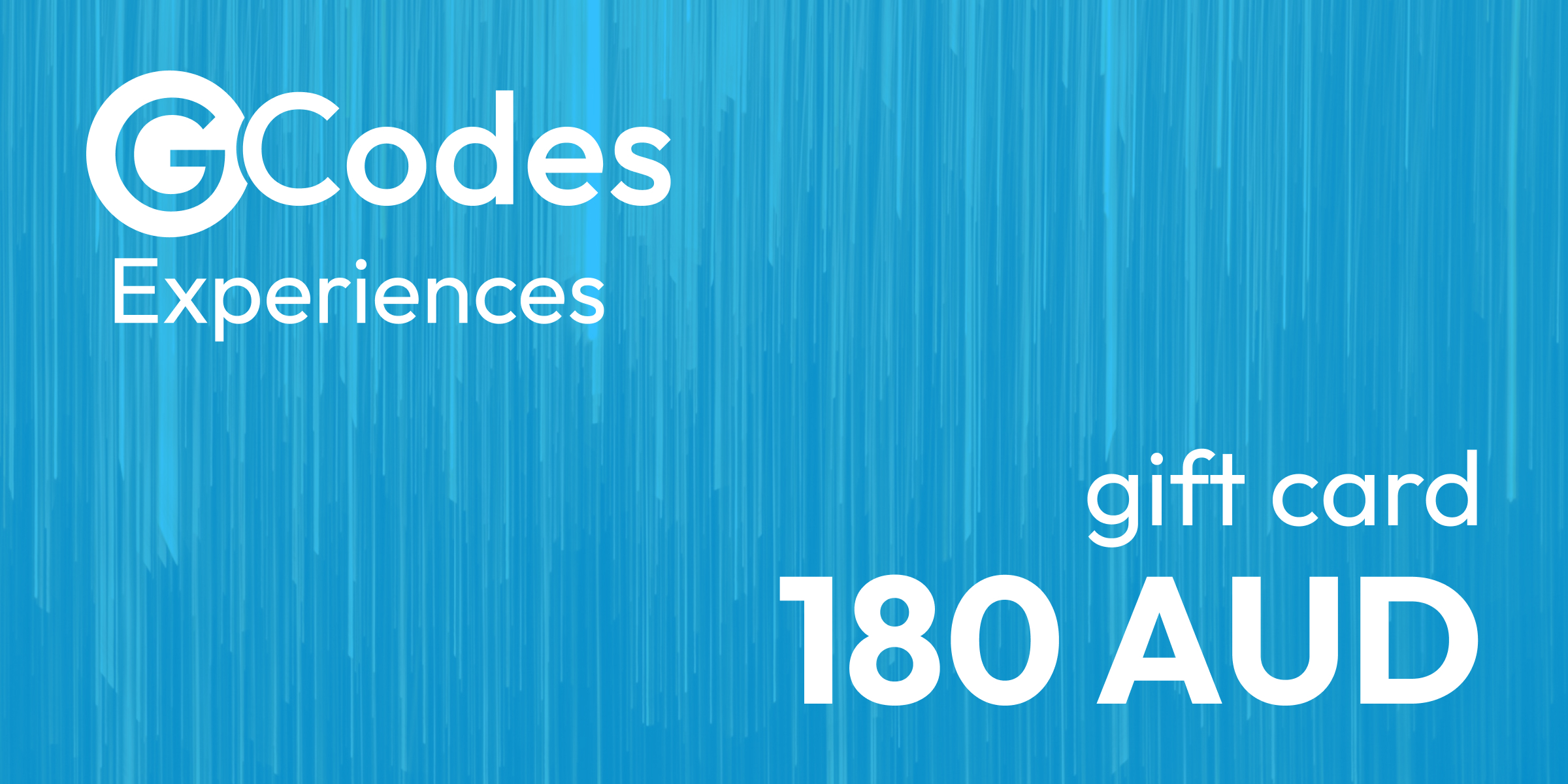GCodes Global Experiences Gift Card 180 AUD
