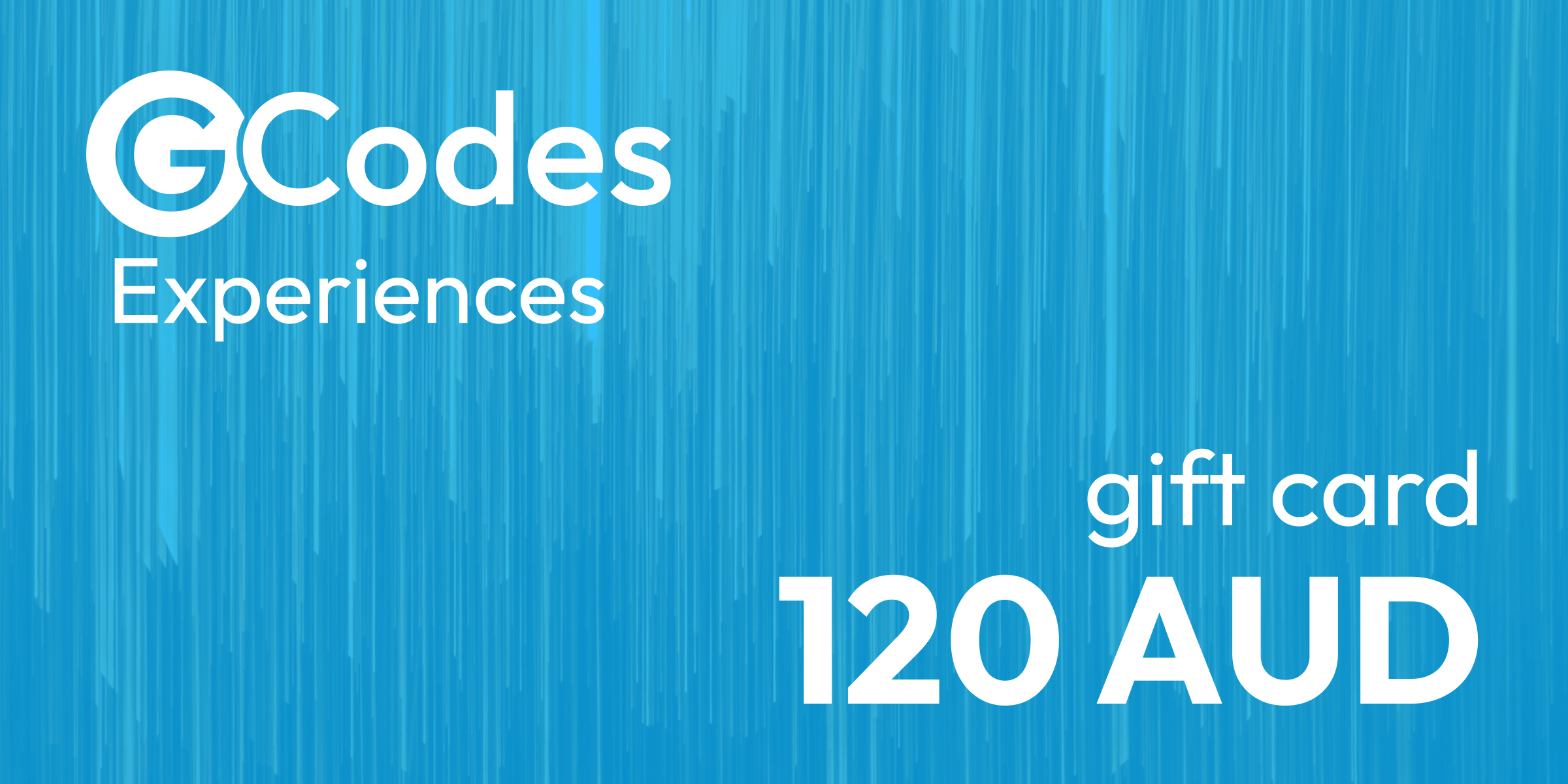 GCodes Global Experiences Gift Card 120 AUD