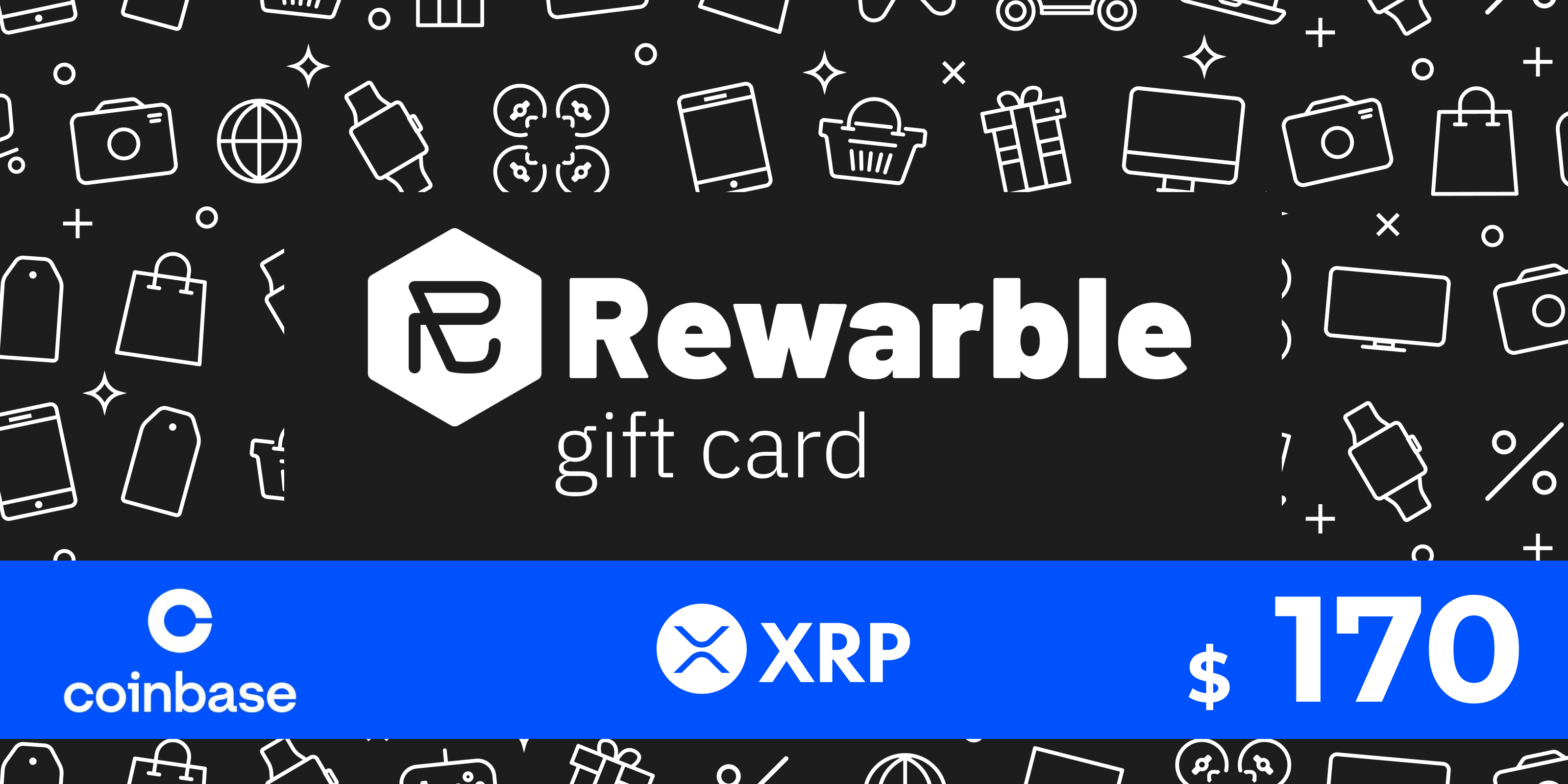 Rewarble Coinbase Gift Card XRP 170 USD
