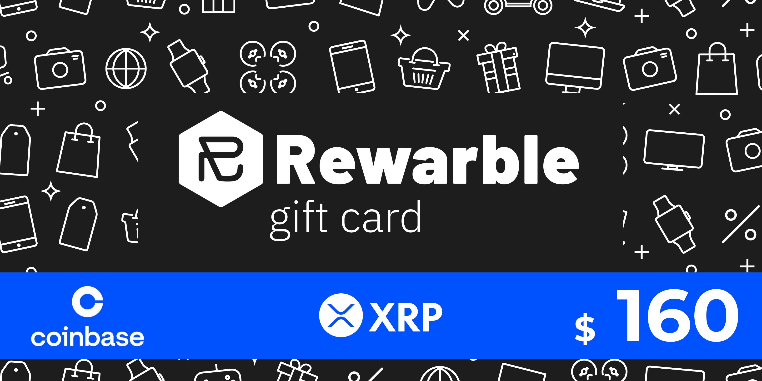 Rewarble Coinbase Gift Card XRP 160 USD