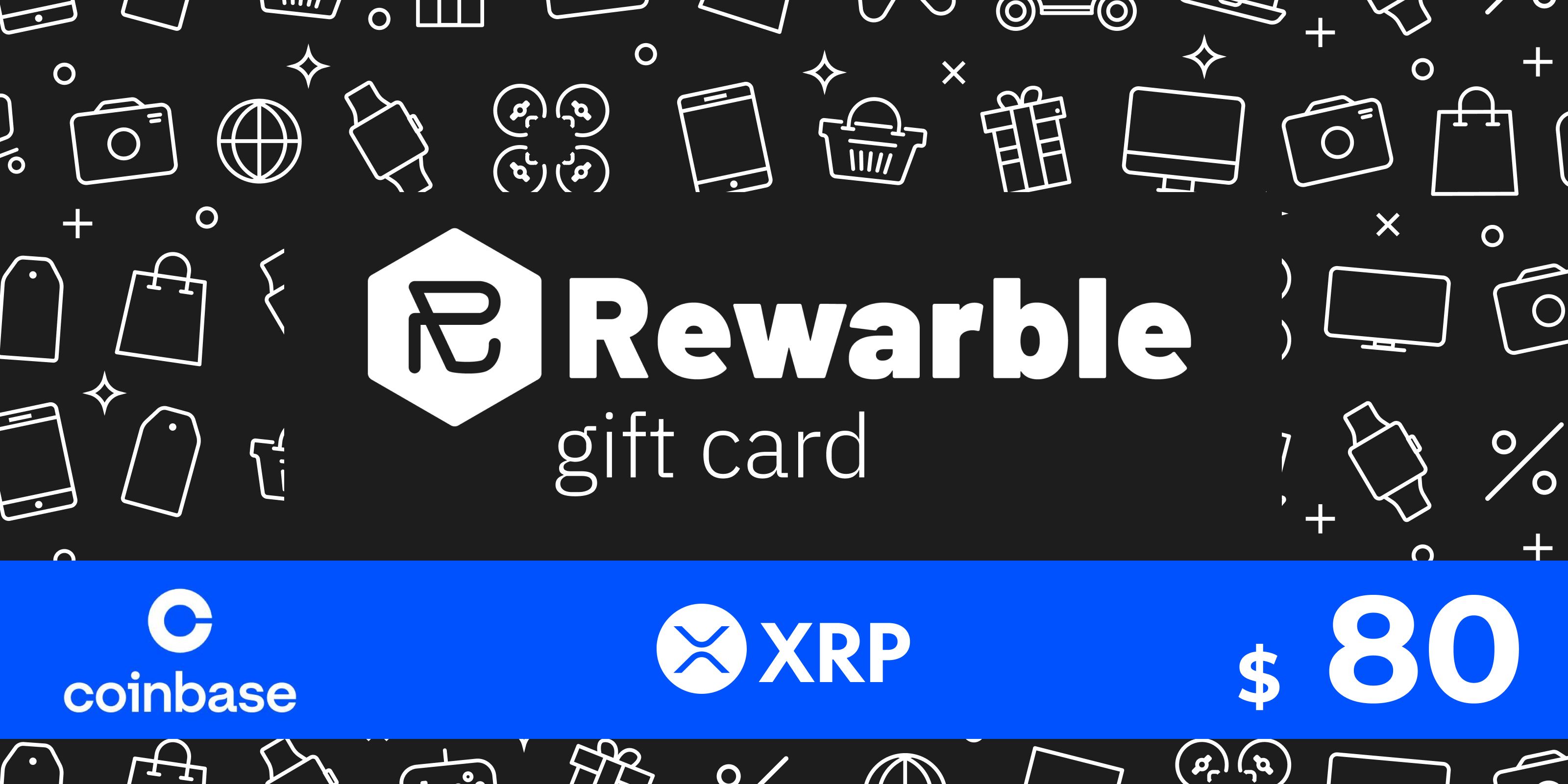 Rewarble Coinbase Gift Card XRP 80 USD