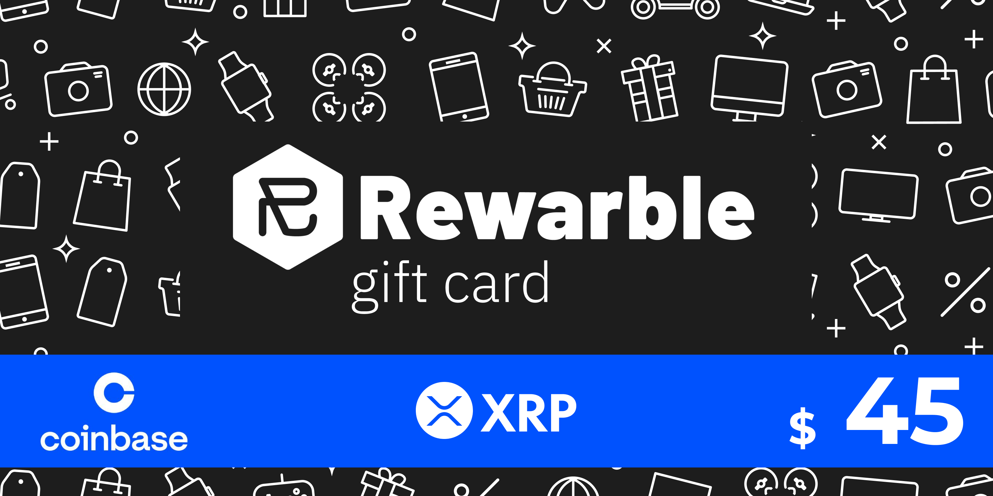 Rewarble Coinbase Gift Card XRP 45 USD