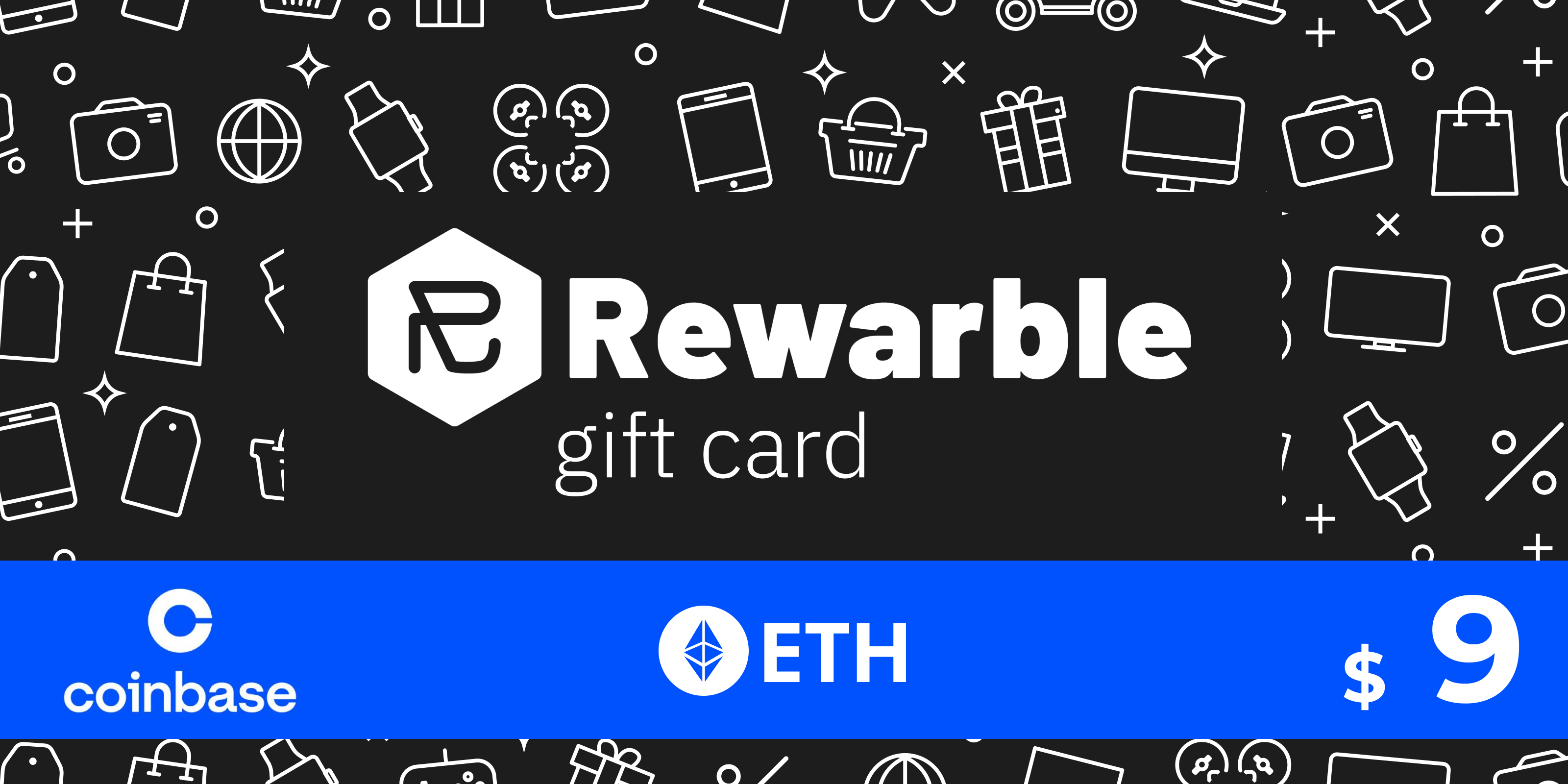 Rewarble Coinbase Gift Card ETH 9 USD