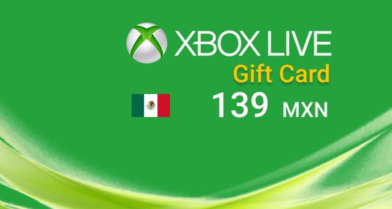 Satın almak XBOX Live Gift Card 139 MXN