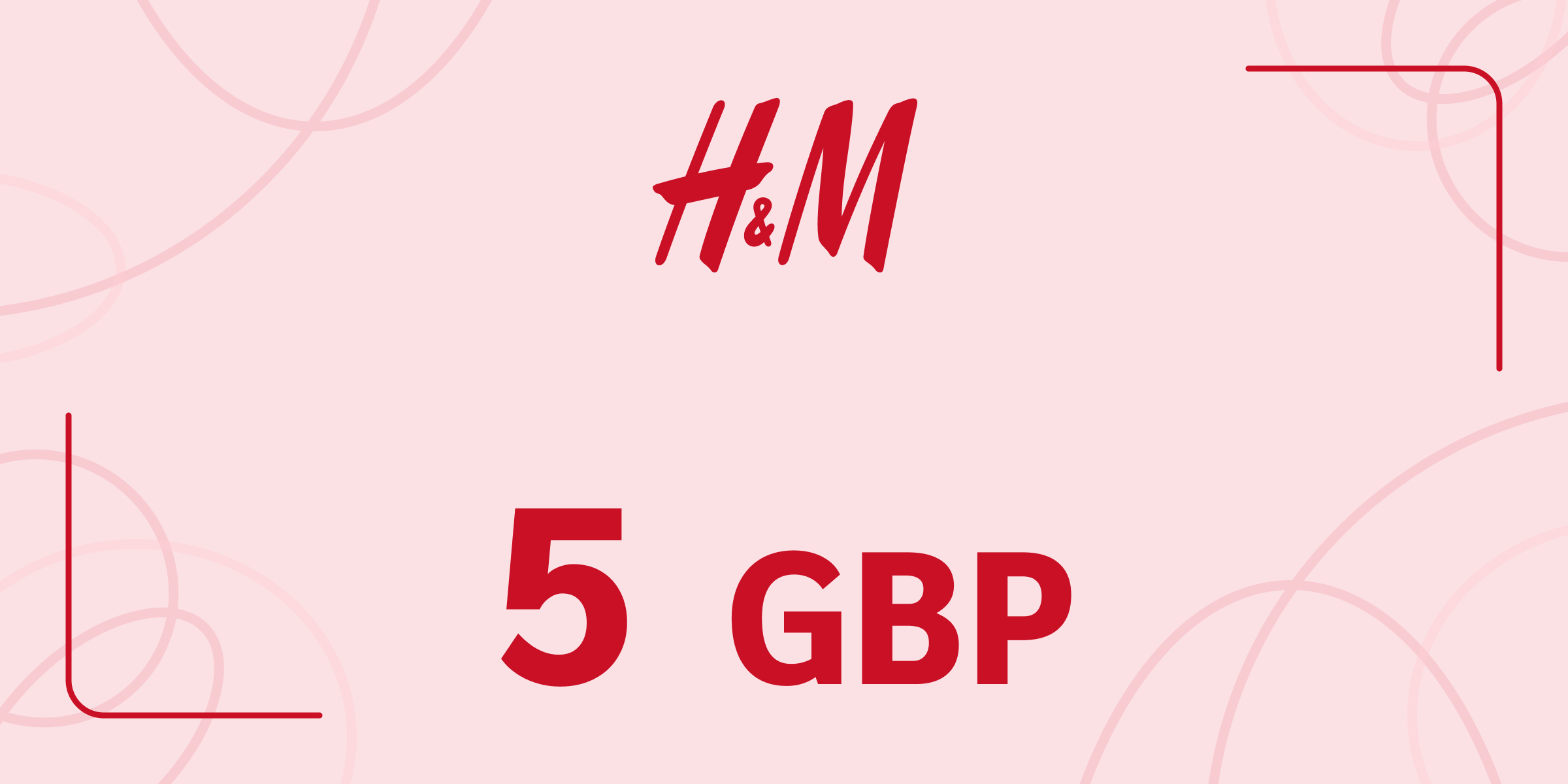 H and M Gift Card 5 GBP